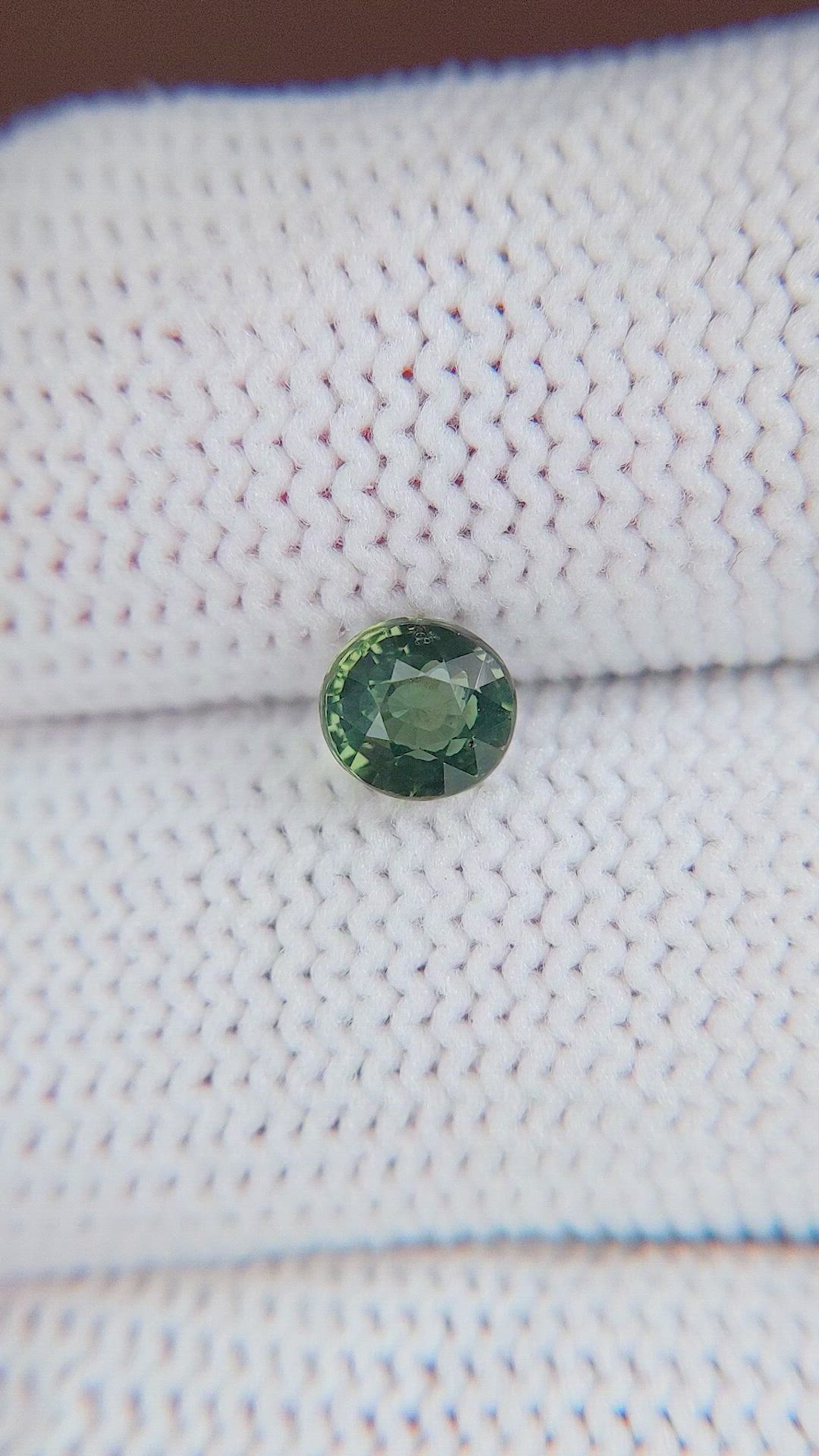 1.02 Ct. Green Sapphire from Madagascar Size Video