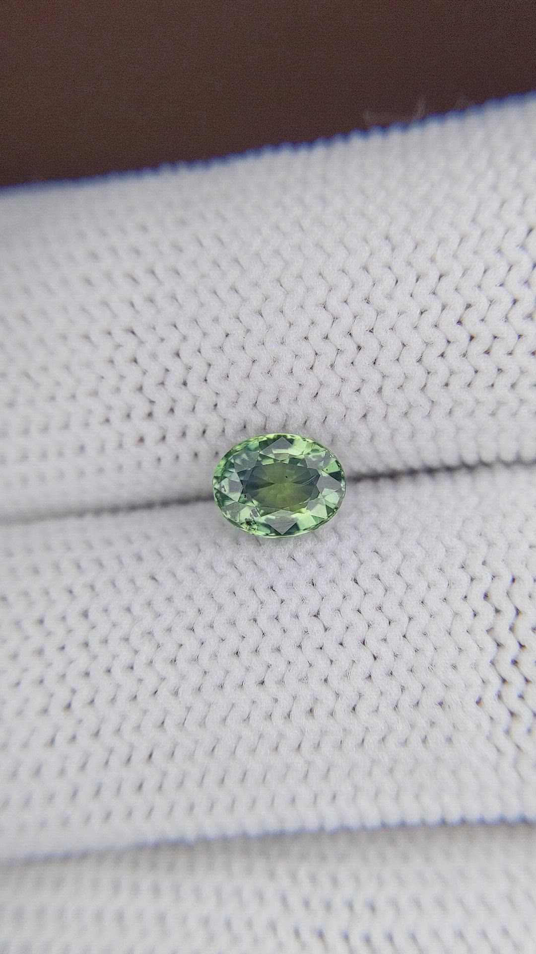 1.03 Ct. Bluish Green Sapphire from Madagascar Size Video