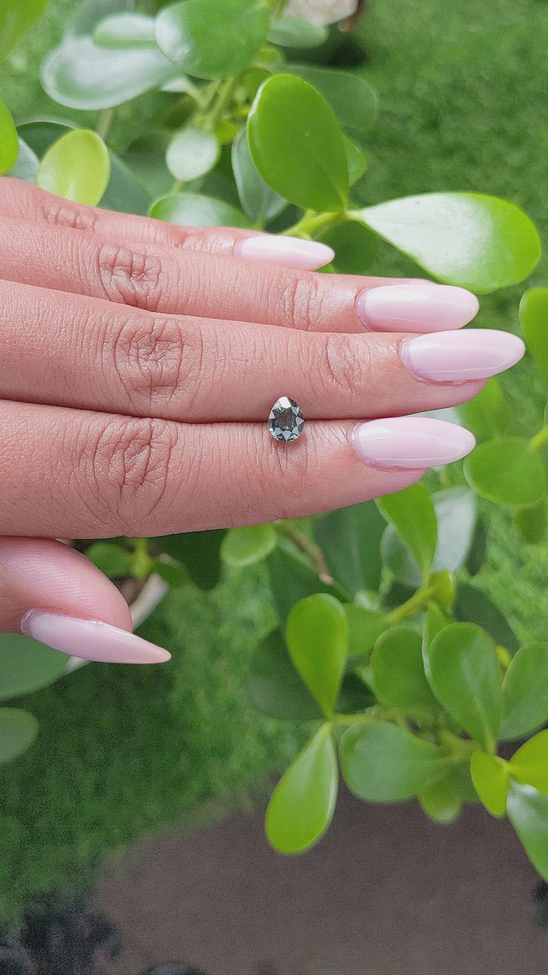 1.02 Ct. Green Sapphire from Madagascar Size Video