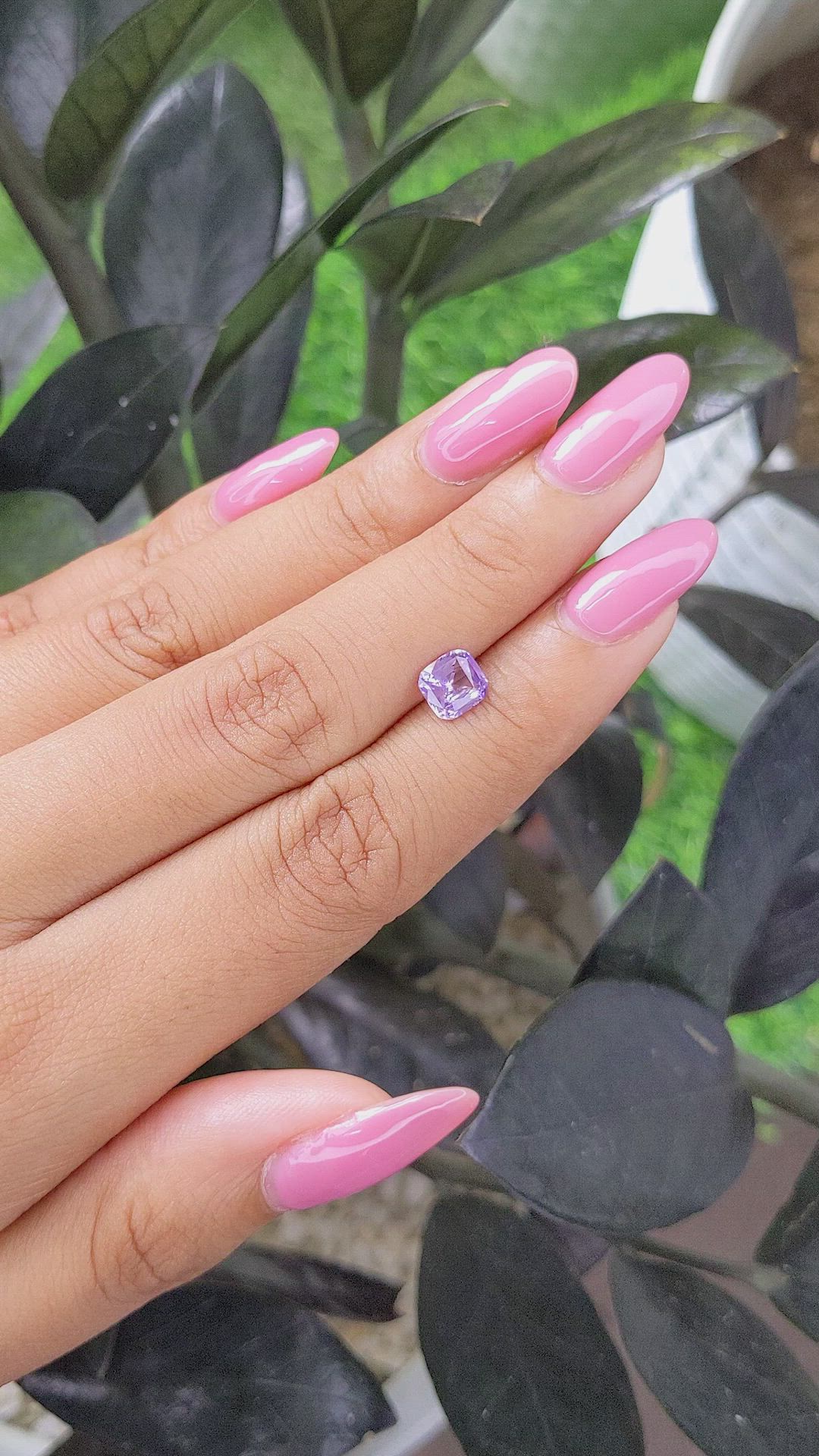 1.20 Ct. Purple Sapphire from Madagascar Size Video