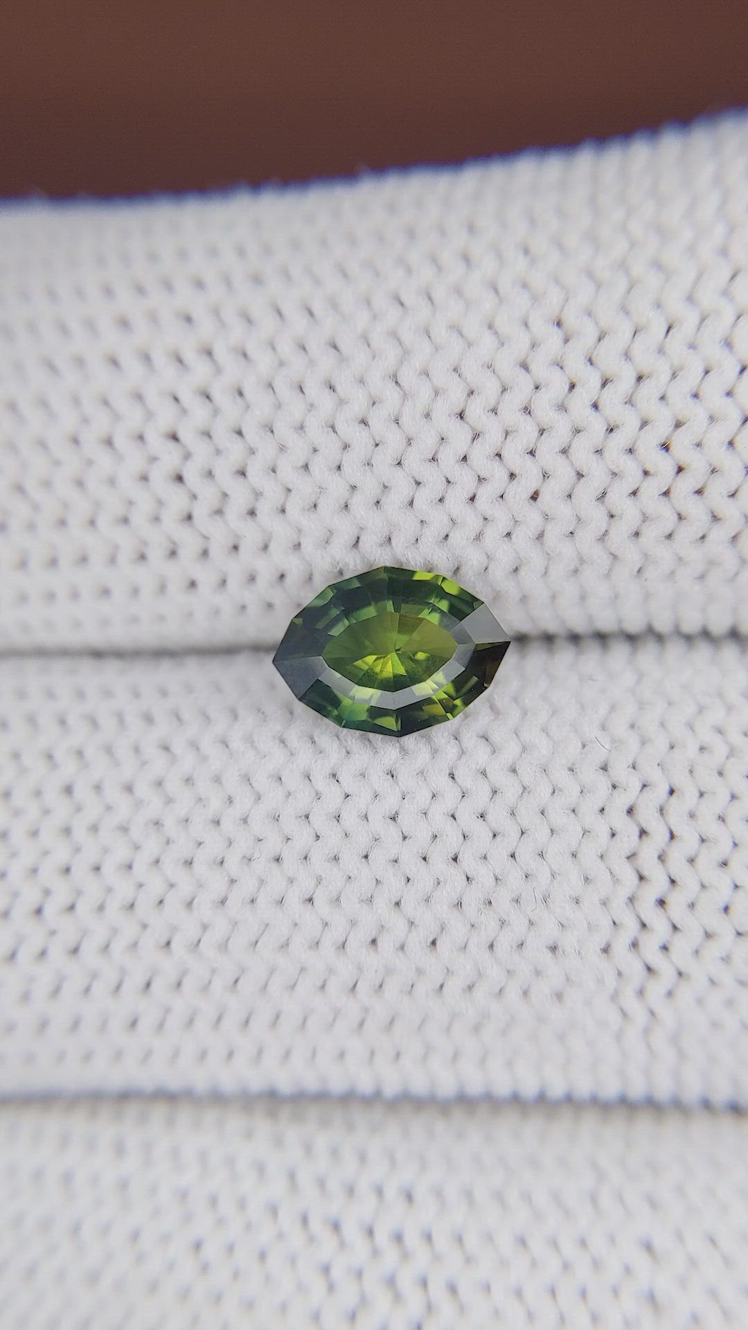 1.29 Ct. Yellowish Green Sapphire from Australia Size Video