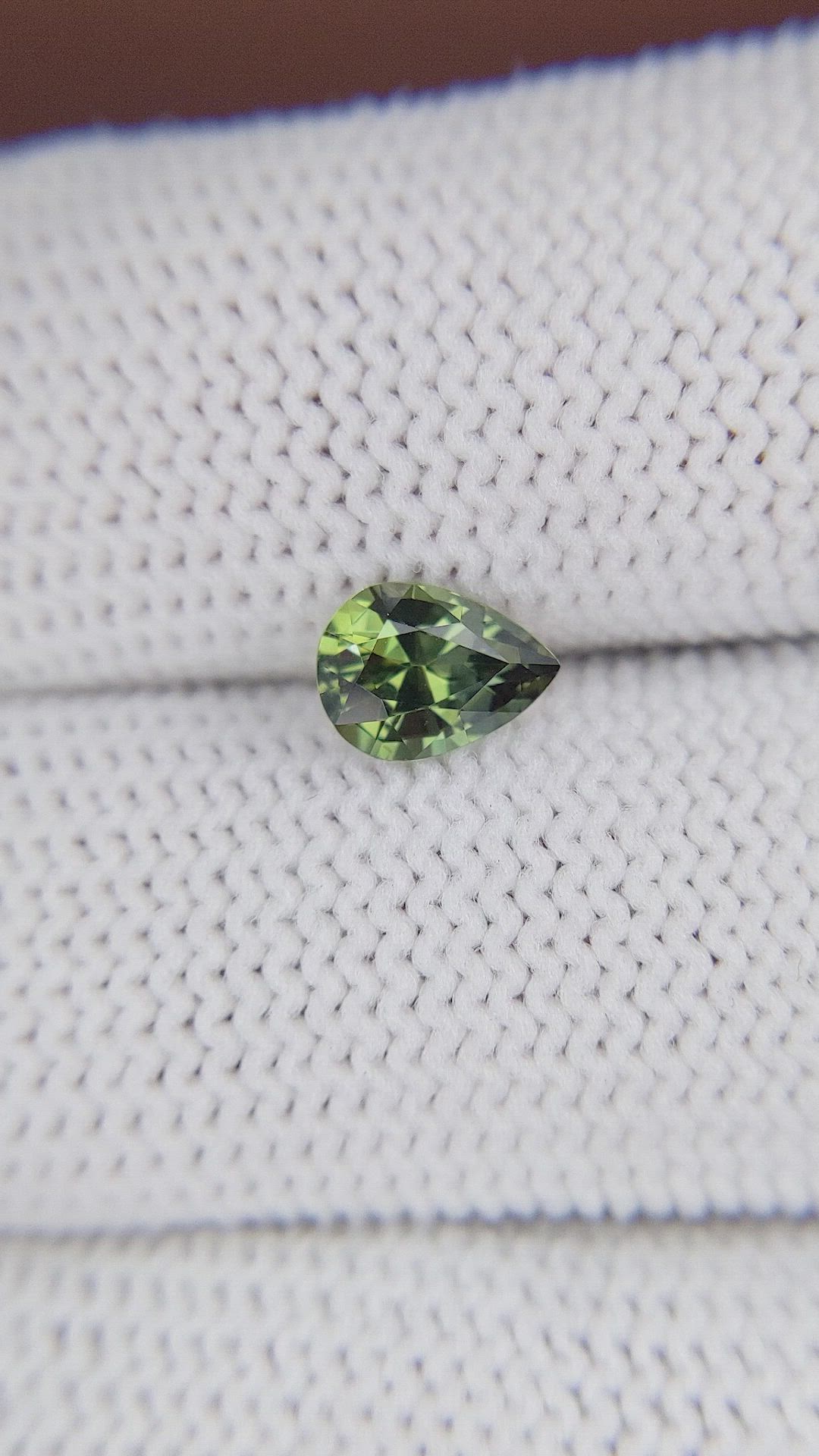 1.03 Ct. Green Sapphire from Madagascar Size Video