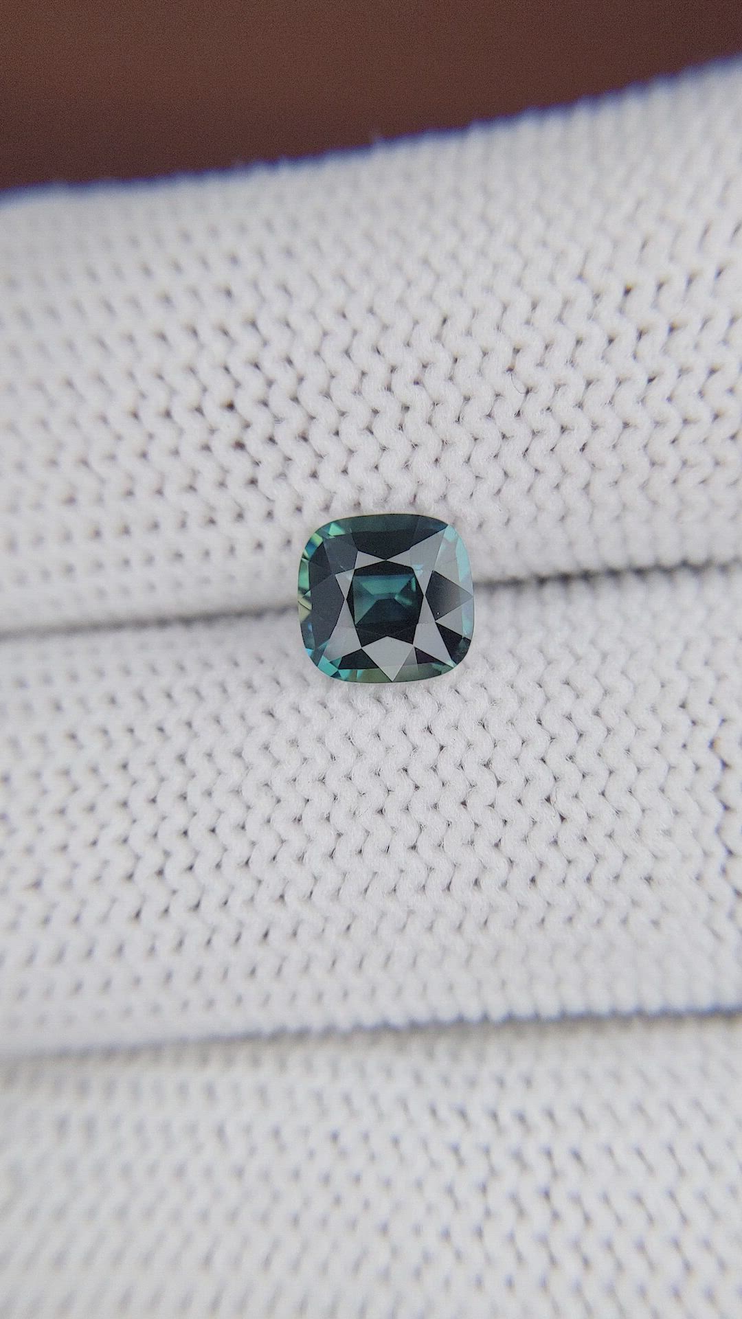 1.54 Ct. Greenish Blue Sapphire from Madagascar Size Video