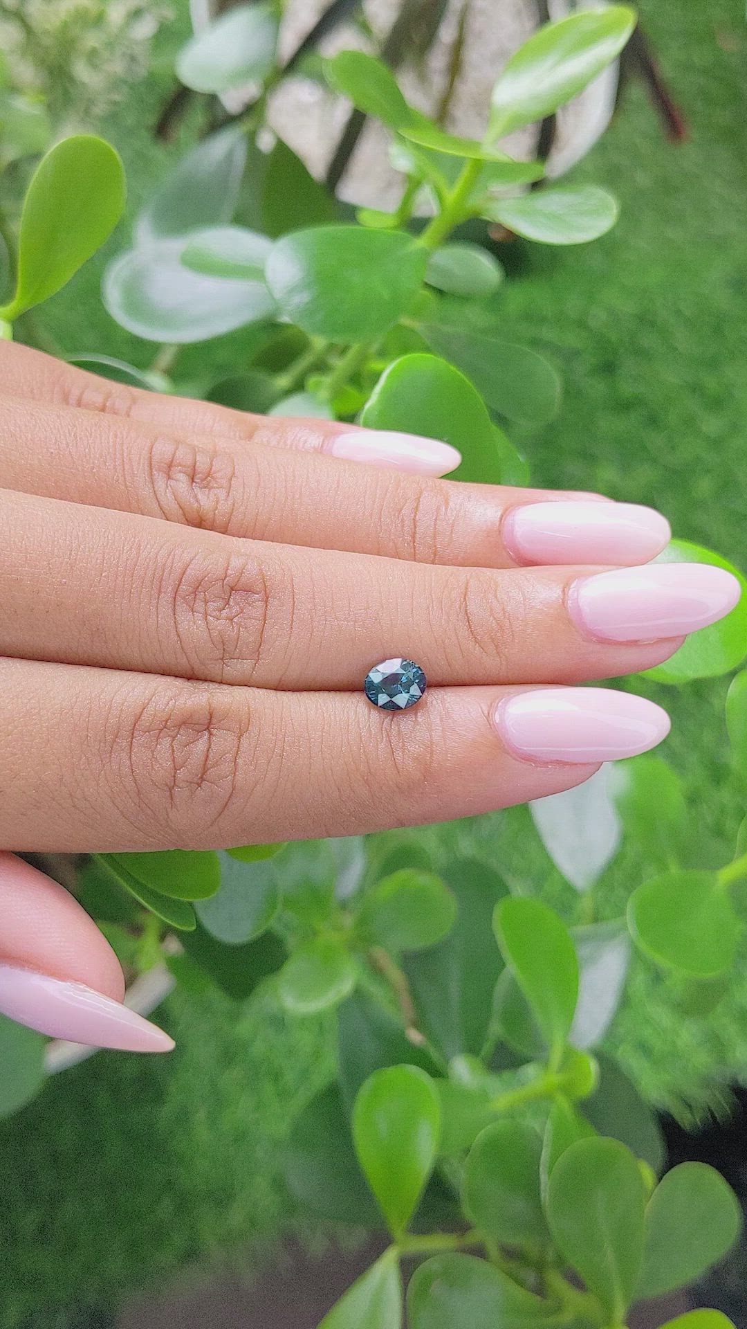 1.02 Ct. Greenish Blue Sapphire from Madagascar Size Video
