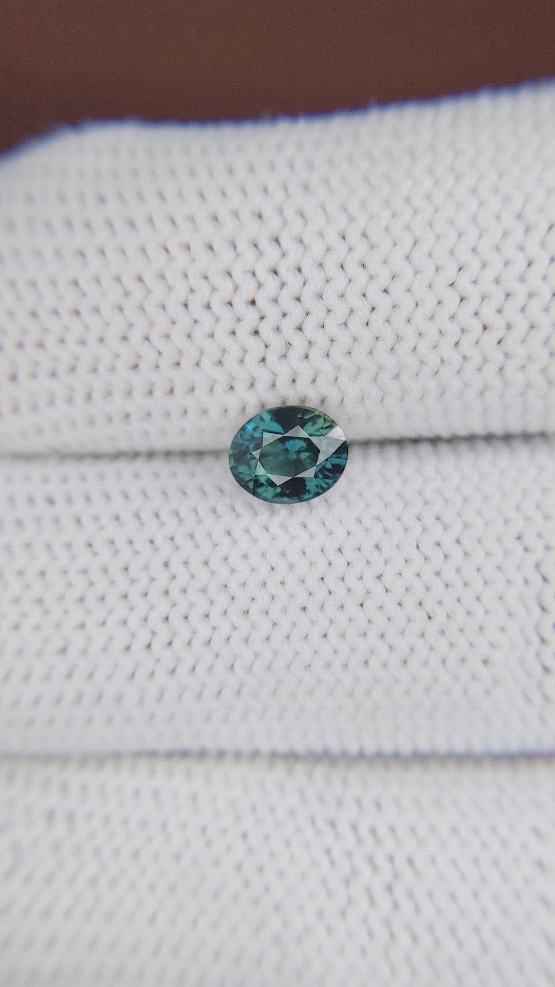 1.02 Ct. Greenish Blue Sapphire from Madagascar Size Video