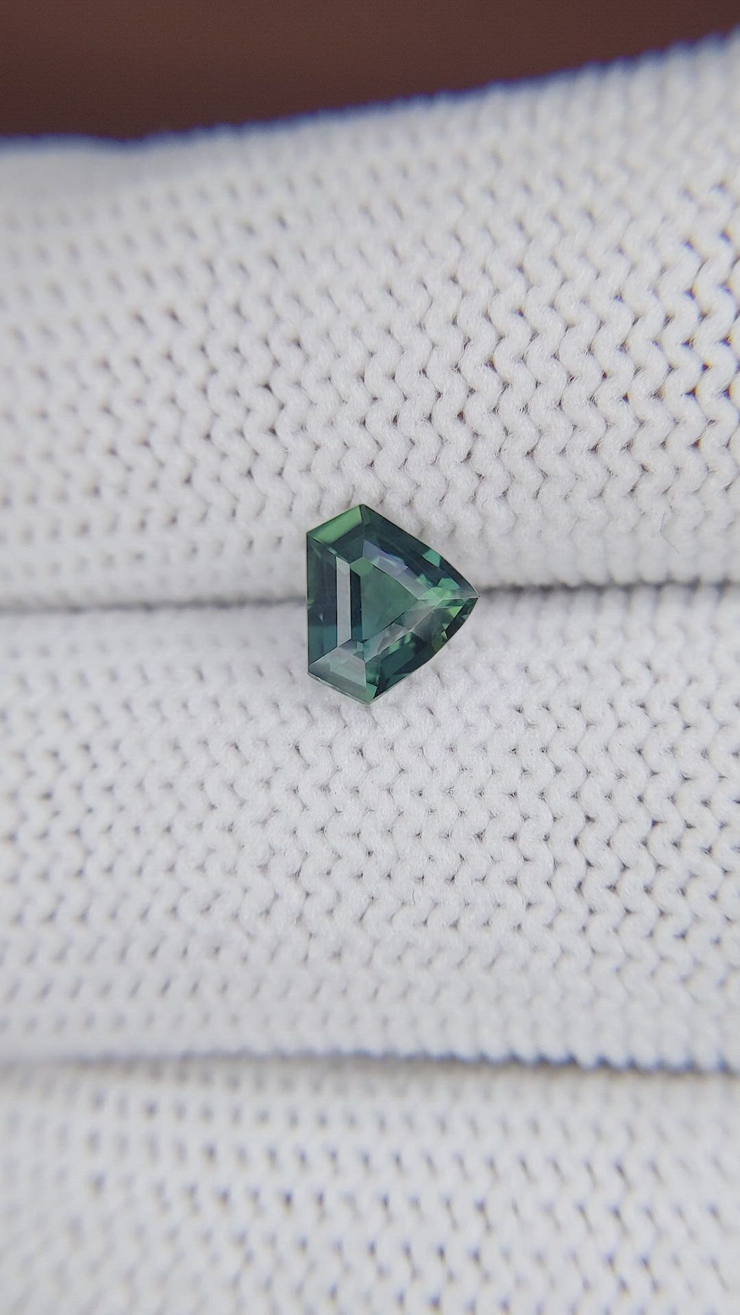 1.03 Ct. Bluish Green Sapphire from Madagascar Size Video