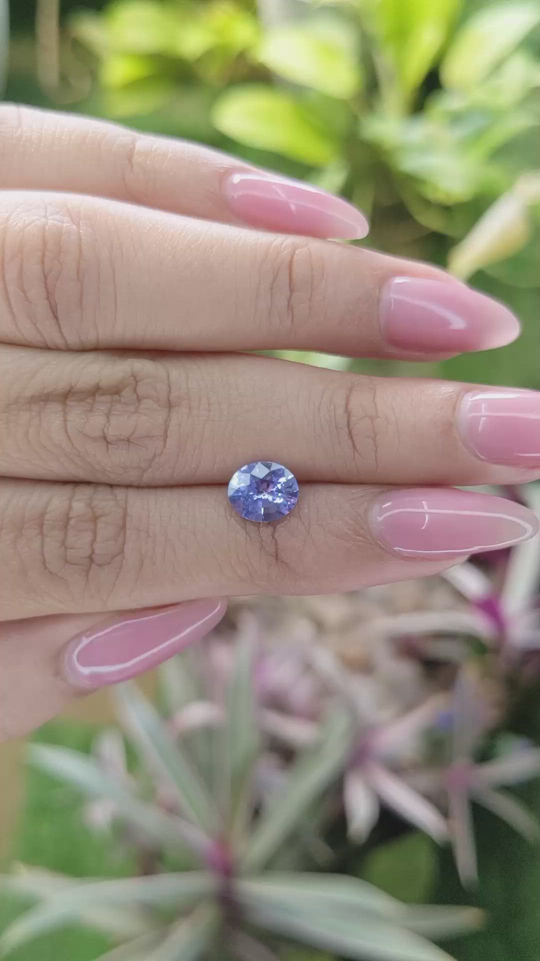 1.39 Ct. Blue Sapphire from Ceylon (Sri Lanka) Size Video
