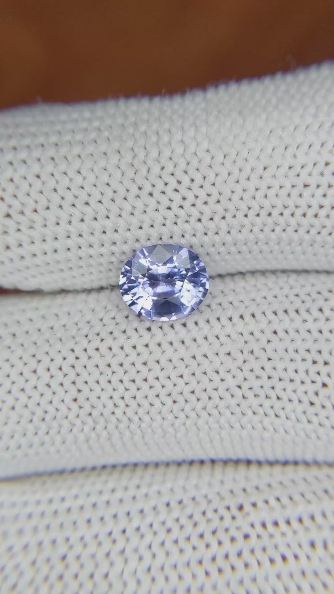 1.39 Ct. Blue Sapphire from Ceylon (Sri Lanka) Size Video