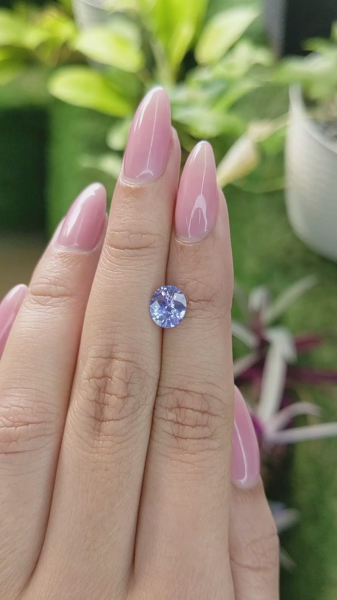 1.39 Ct. Blue Sapphire from Ceylon (Sri Lanka) Size Video