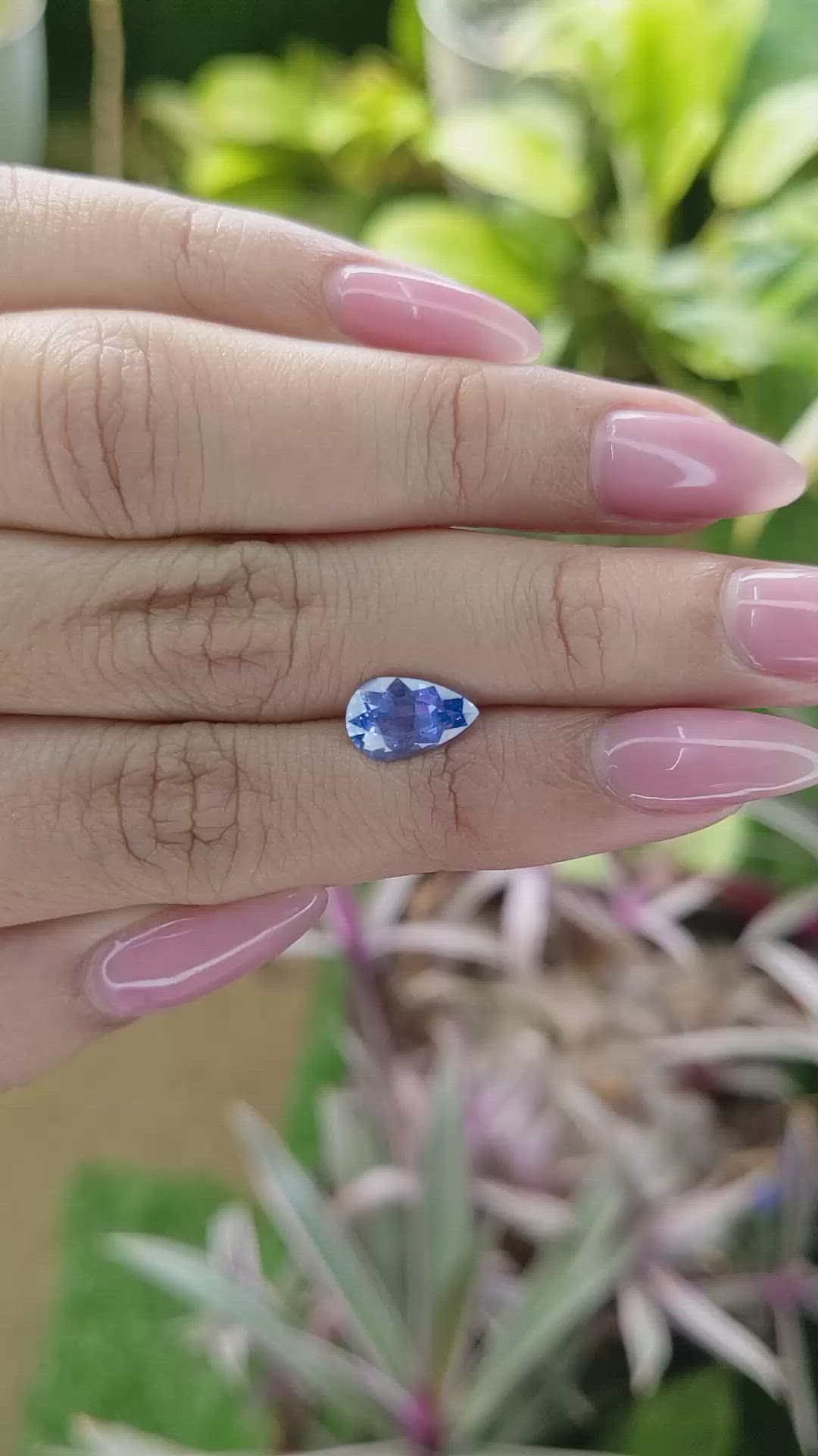2.02 Ct. Blue Sapphire from Ceylon (Sri Lanka) Size Video