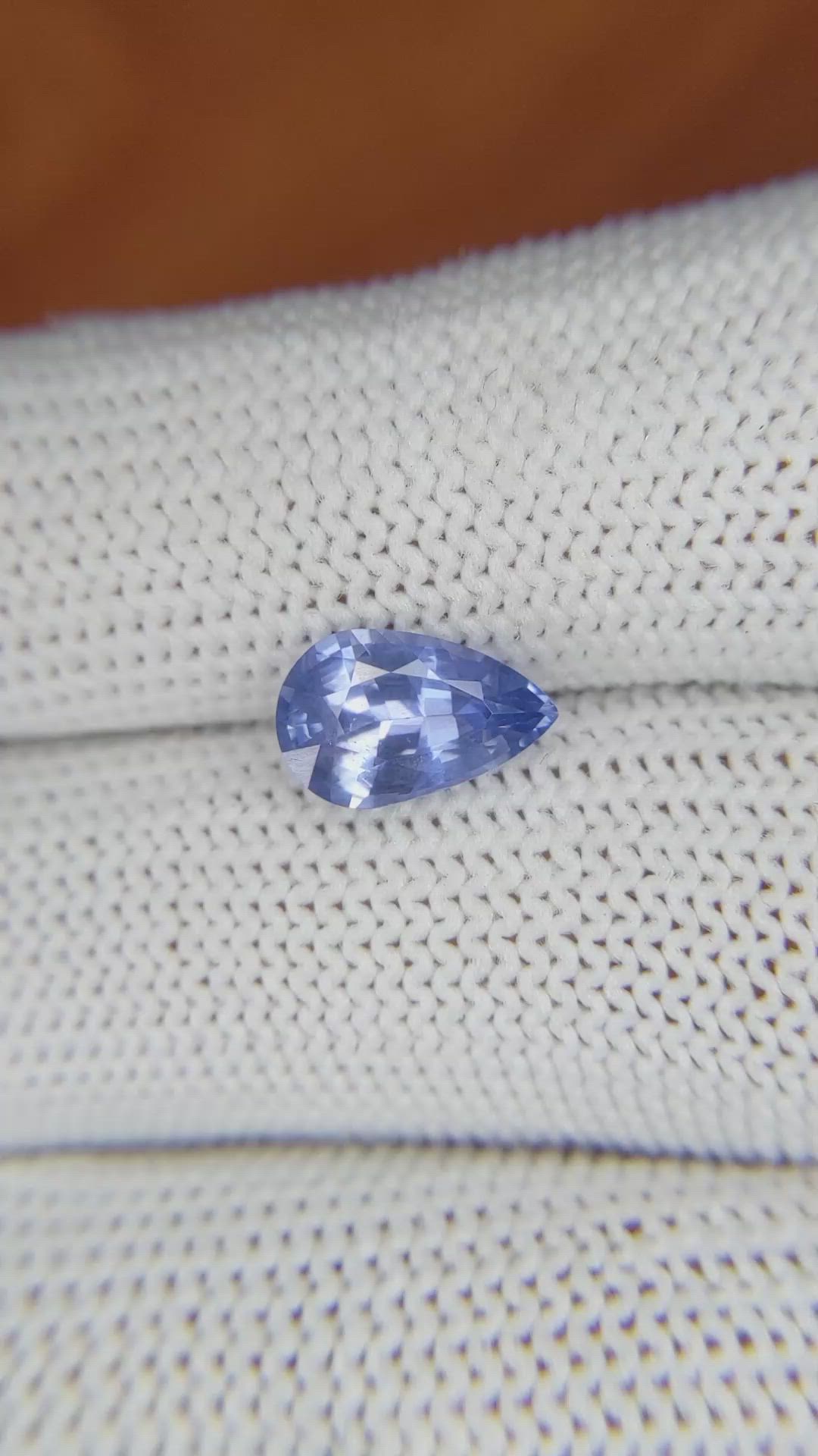 2.02 Ct. Blue Sapphire from Ceylon (Sri Lanka) Size Video