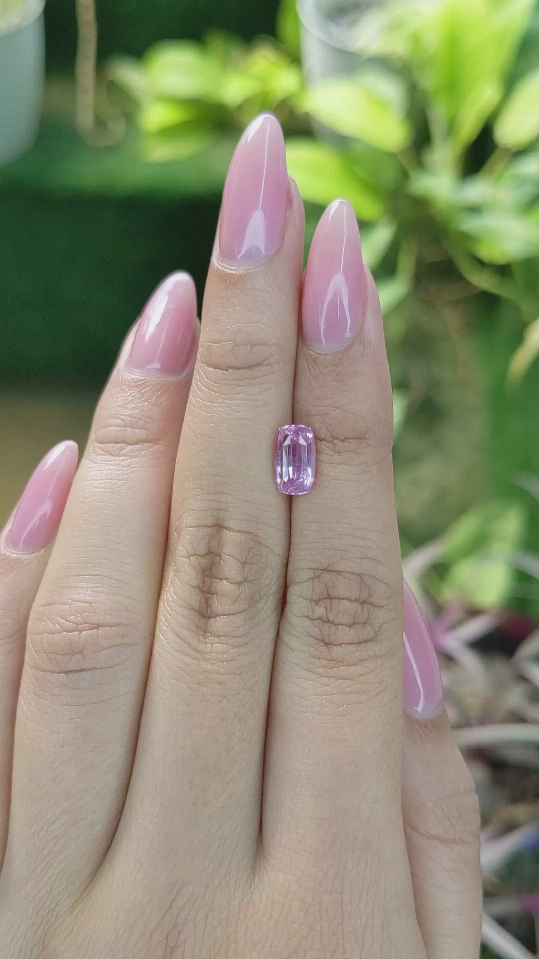 2.00 Ct. Purplish Pink Sapphire from Ceylon (Sri Lanka) Size Video