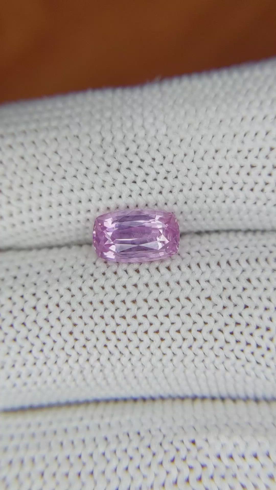 2.00 Ct. Purplish Pink Sapphire from Ceylon (Sri Lanka) Size Video