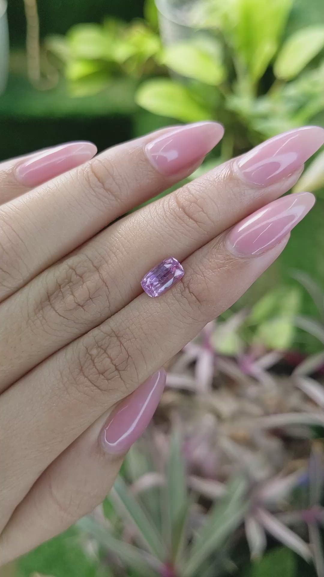 2.00 Ct. Purplish Pink Sapphire from Ceylon (Sri Lanka) Size Video