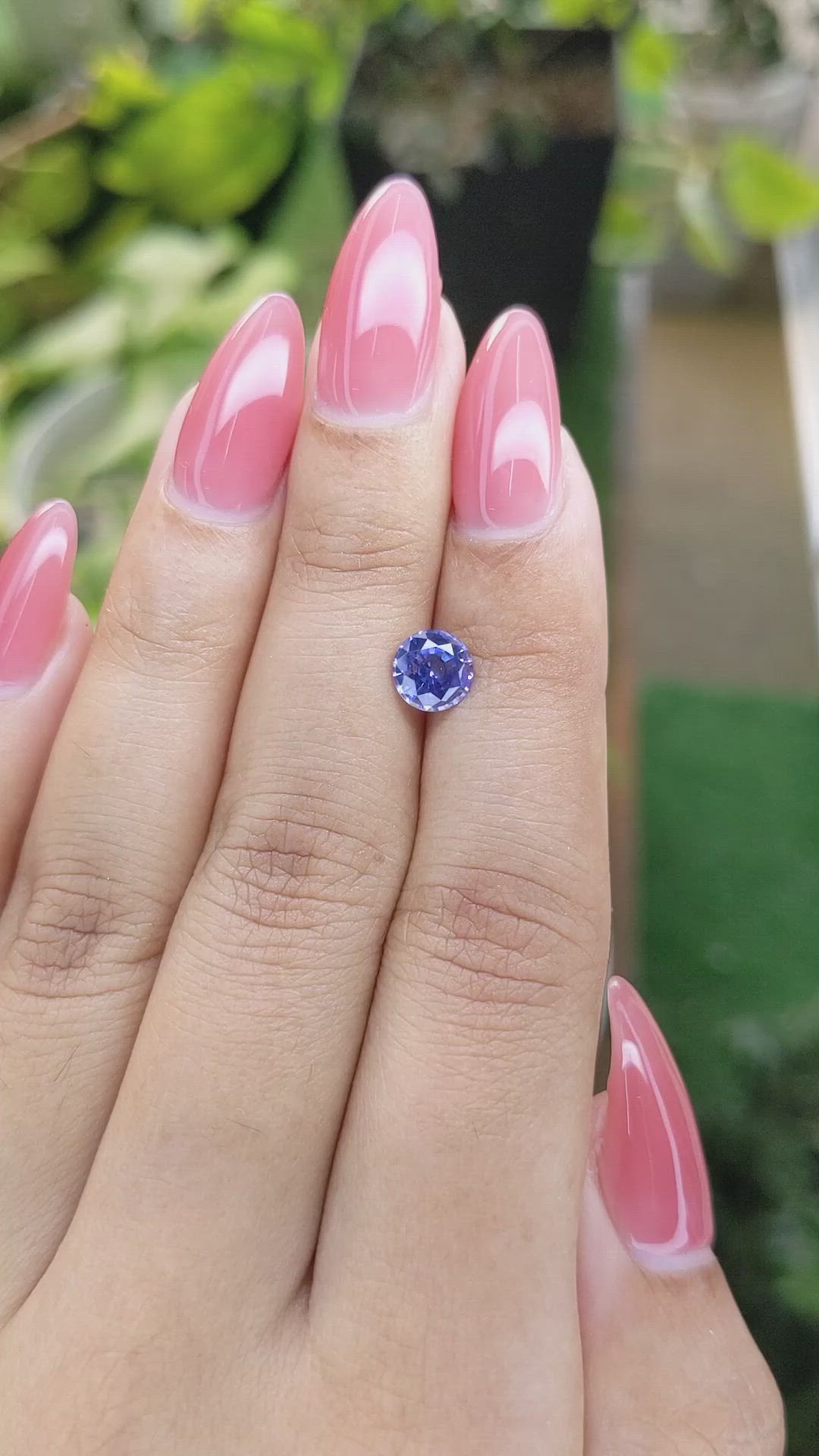 1.12 Ct. Blue Sapphire from Ceylon (Sri Lanka) Size Video