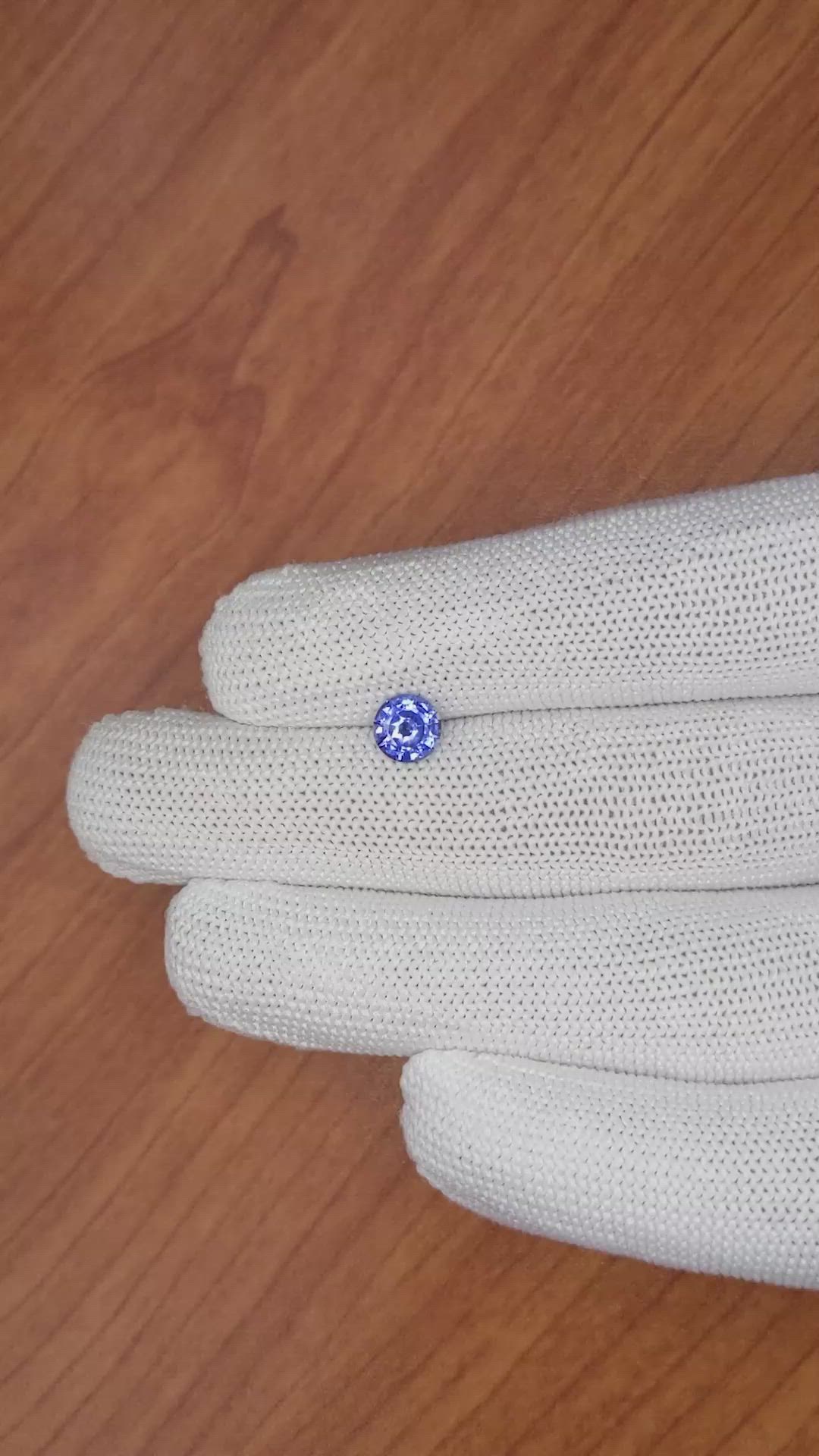 1.12 Ct. Blue Sapphire from Ceylon (Sri Lanka) Size Video