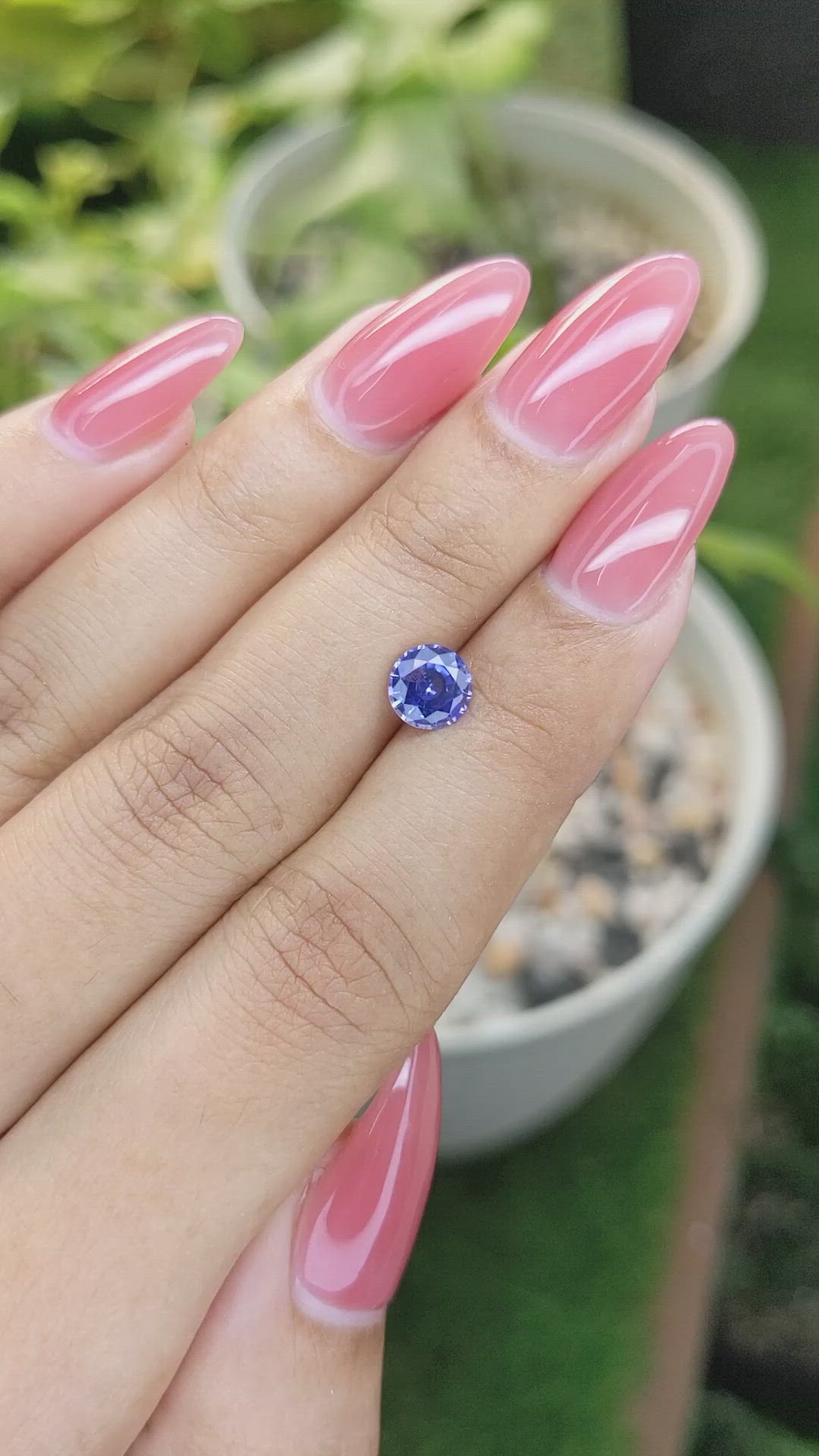 1.12 Ct. Blue Sapphire from Ceylon (Sri Lanka) Size Video
