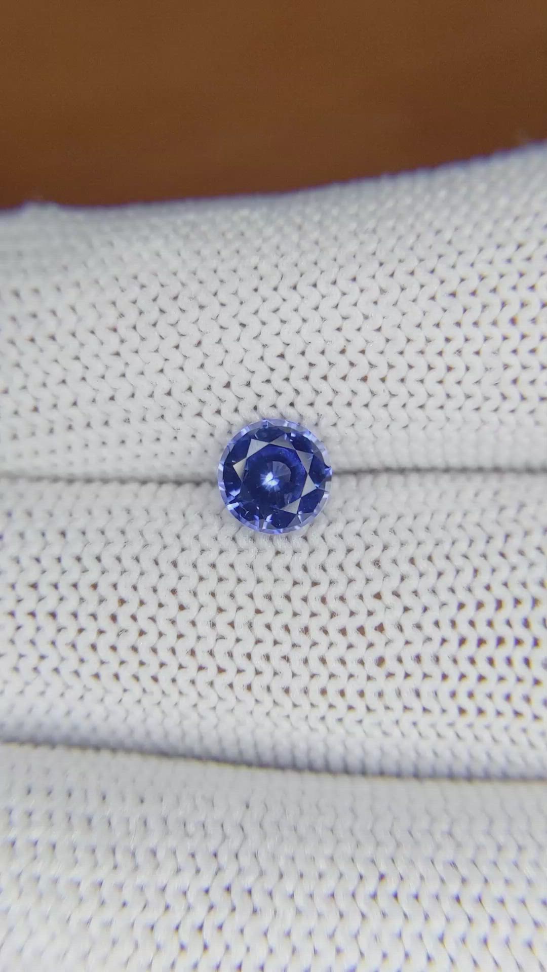 1.12 Ct. Blue Sapphire from Ceylon (Sri Lanka) Size Video