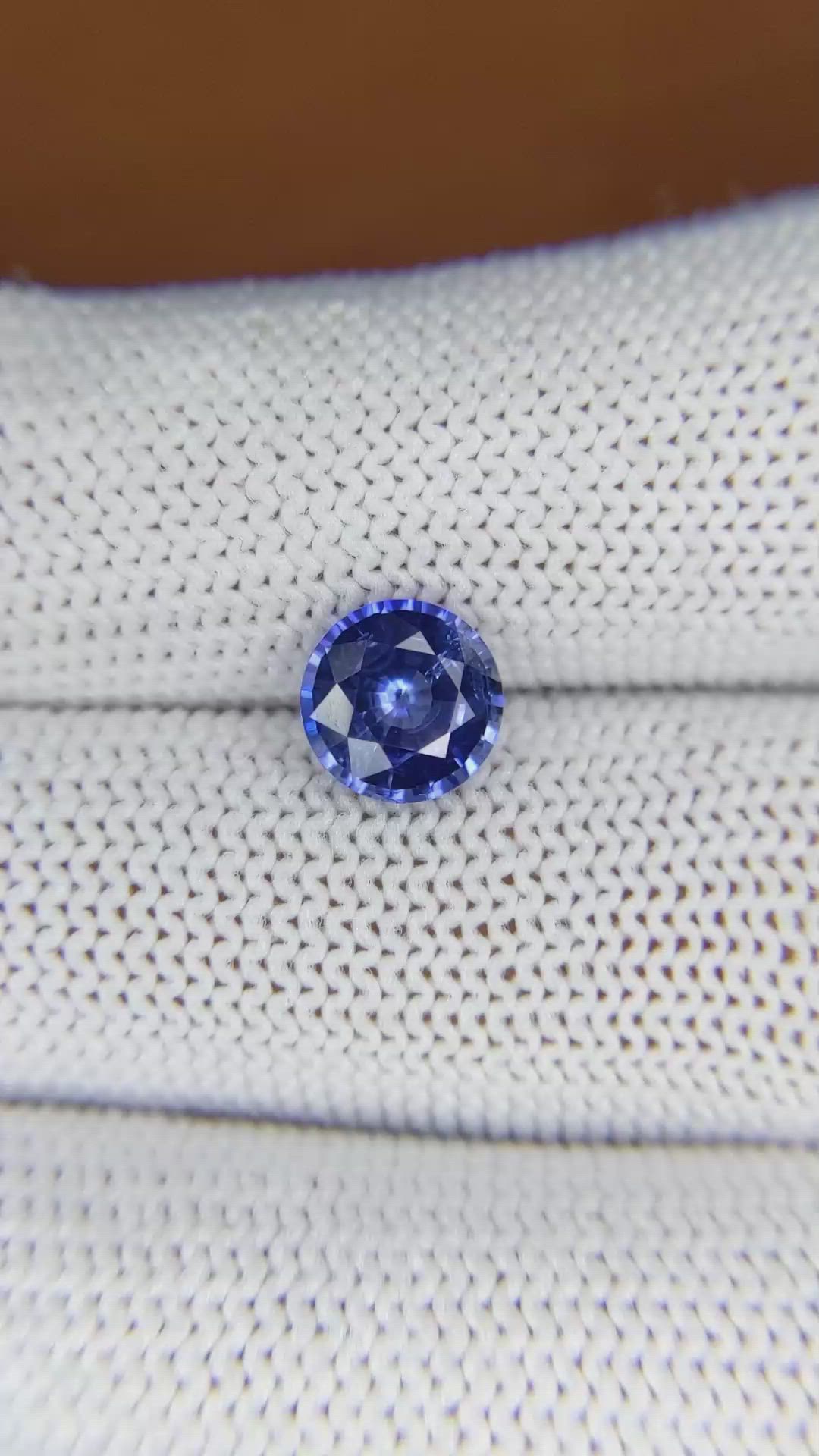 1.90 Ct. Blue Sapphire from Ceylon (Sri Lanka) Size Video