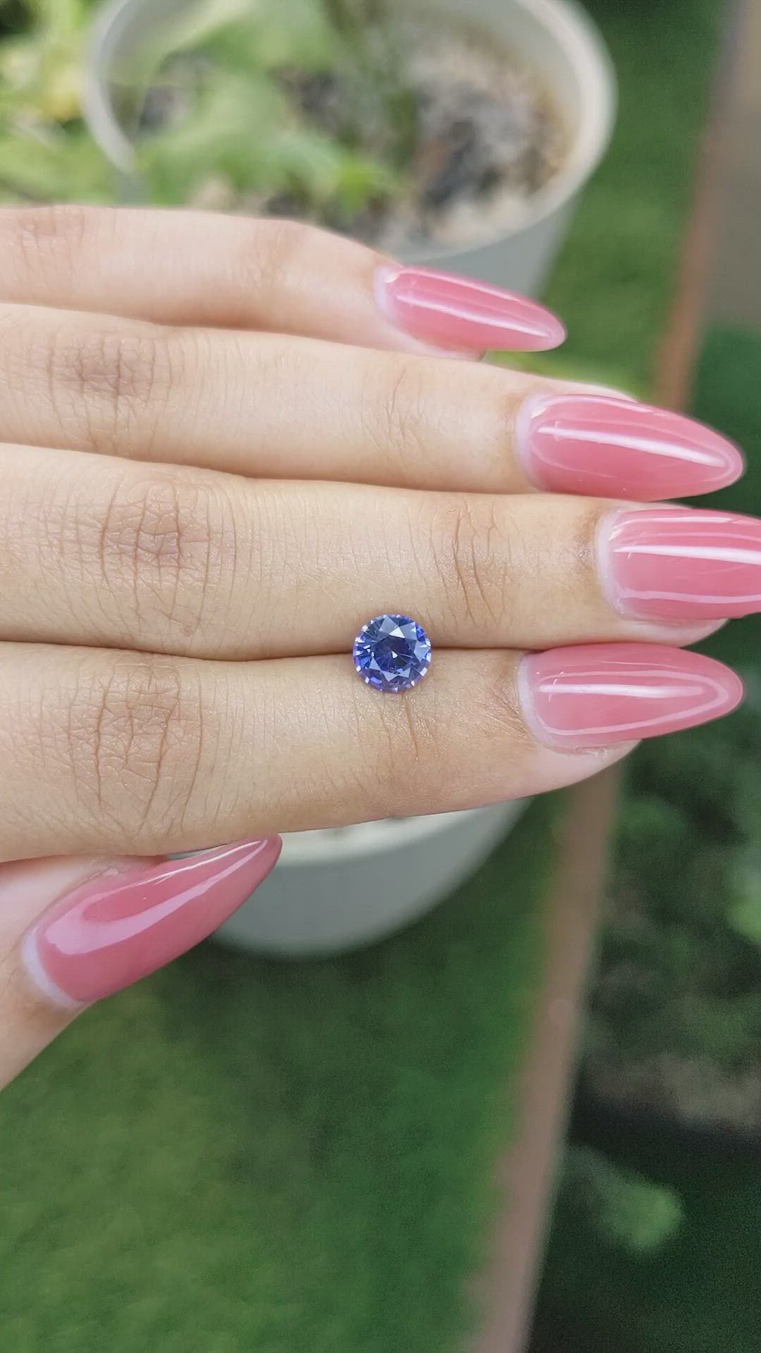 1.27 Ct. Blue Sapphire from Ceylon (Sri Lanka) Size Video