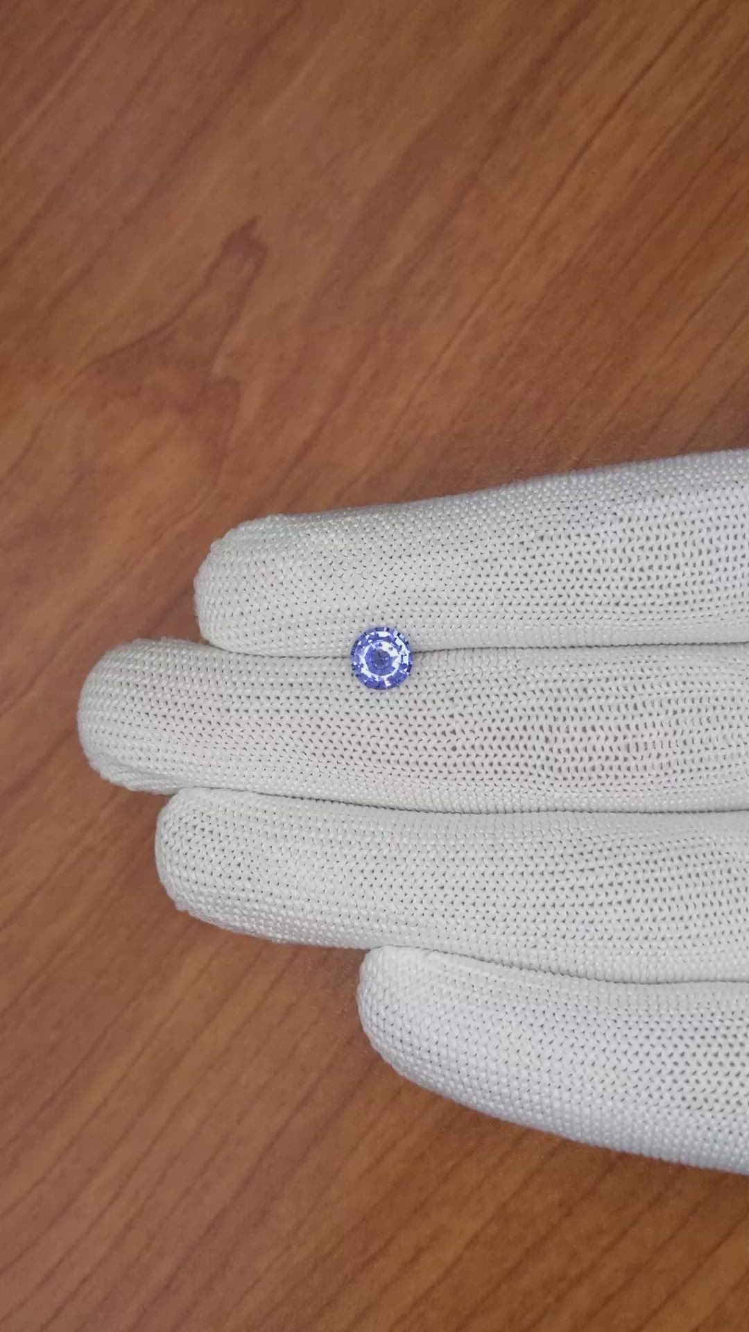 1.10 Ct. Blue Sapphire from Ceylon (Sri Lanka) Size Video
