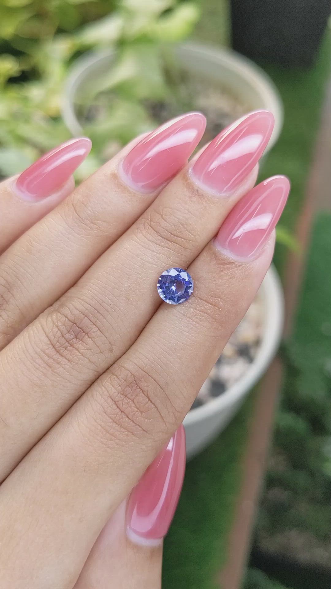 1.10 Ct. Blue Sapphire from Ceylon (Sri Lanka) Size Video