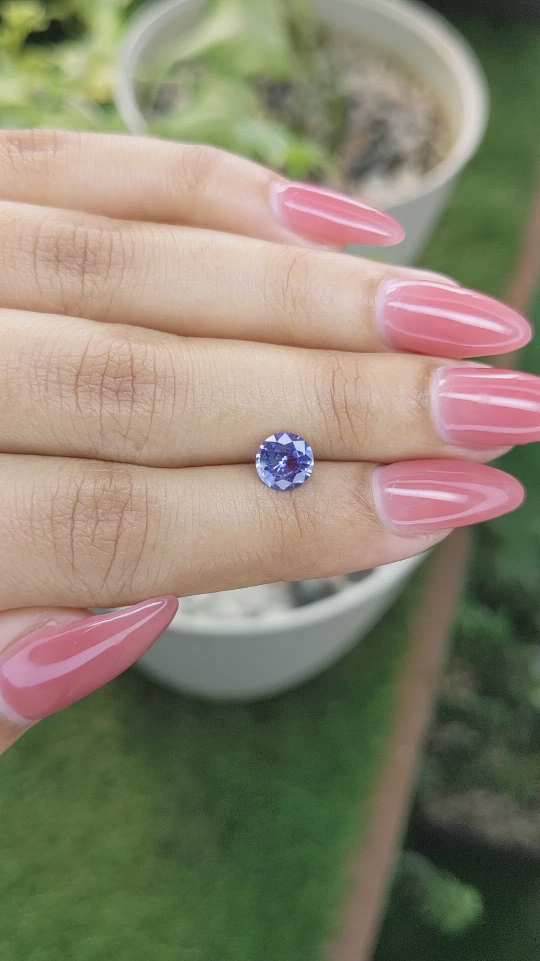 1.10 Ct. Blue Sapphire from Ceylon (Sri Lanka) Size Video