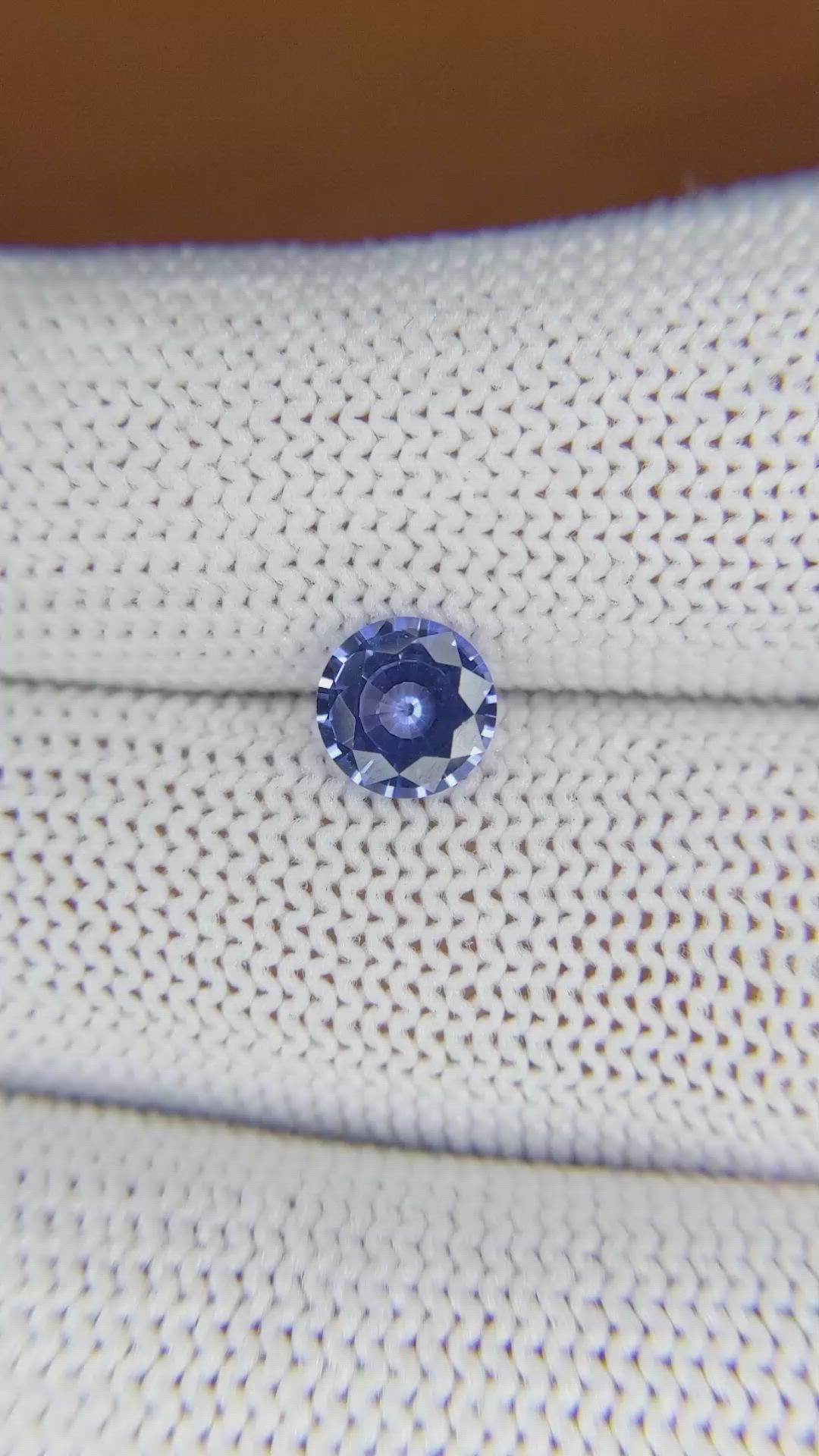 1.10 Ct. Blue Sapphire from Ceylon (Sri Lanka) Size Video