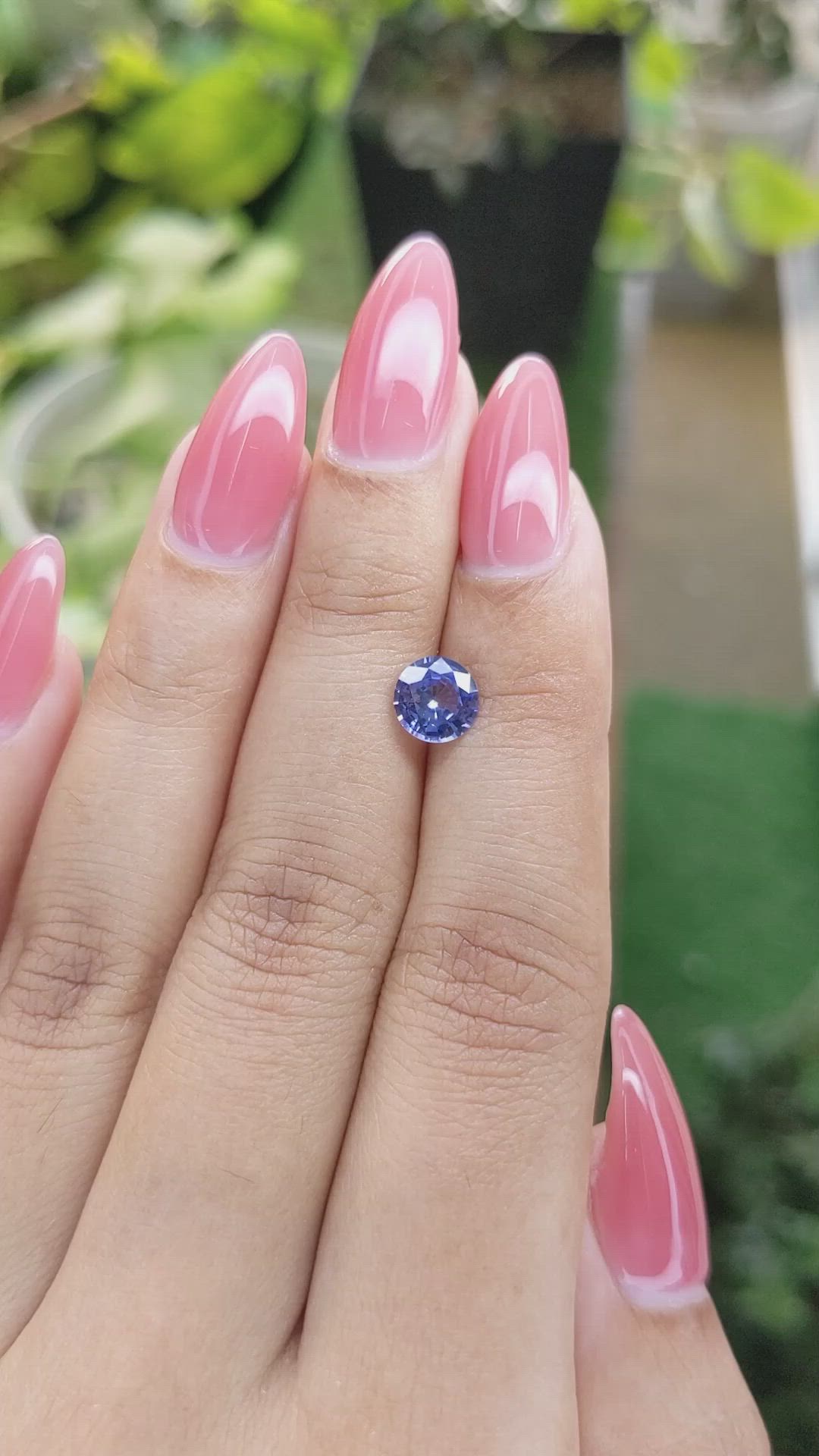 1.10 Ct. Blue Sapphire from Ceylon (Sri Lanka) Size Video