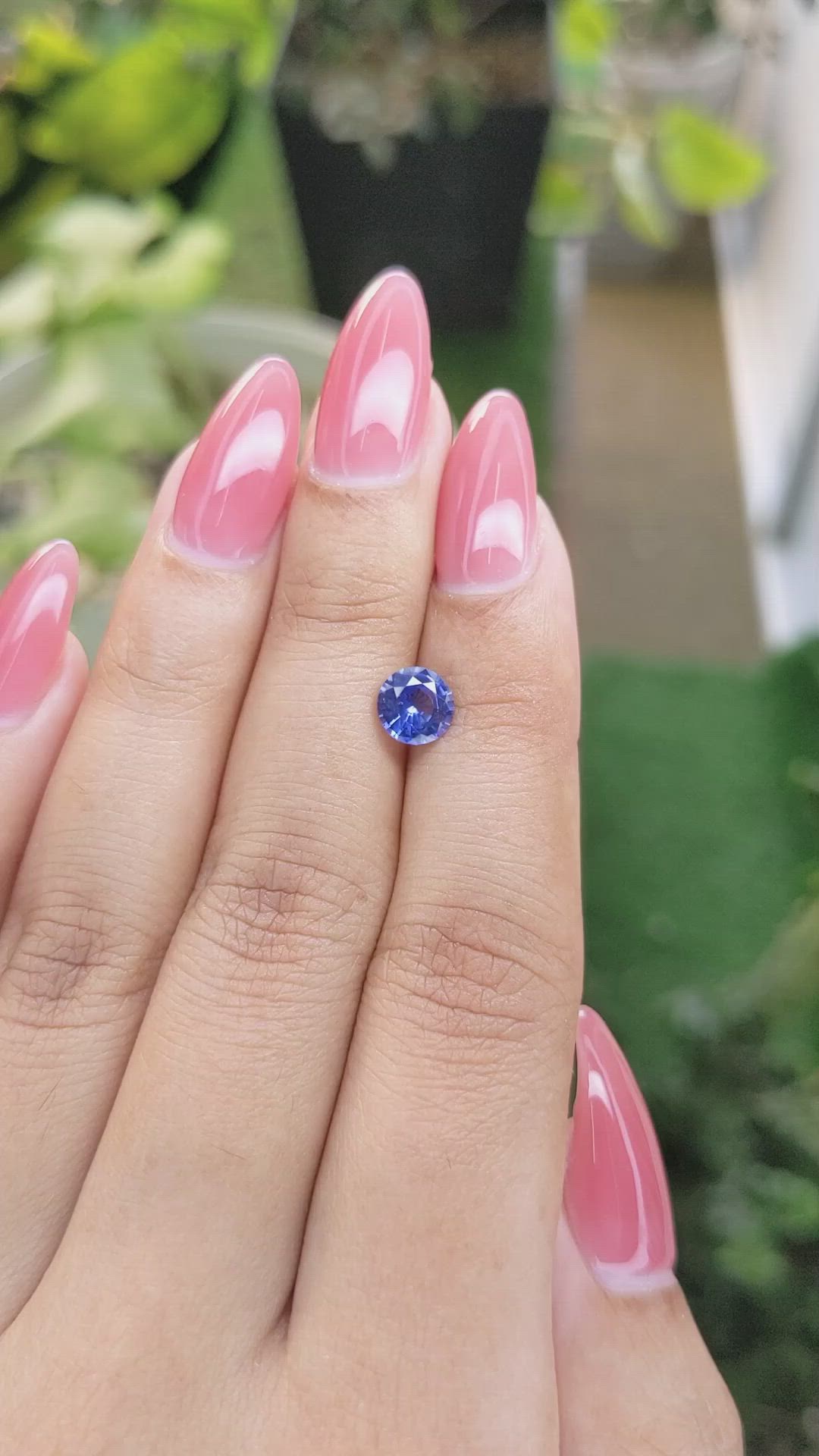 1.13 Ct. Blue Sapphire from Ceylon (Sri Lanka) Size Video