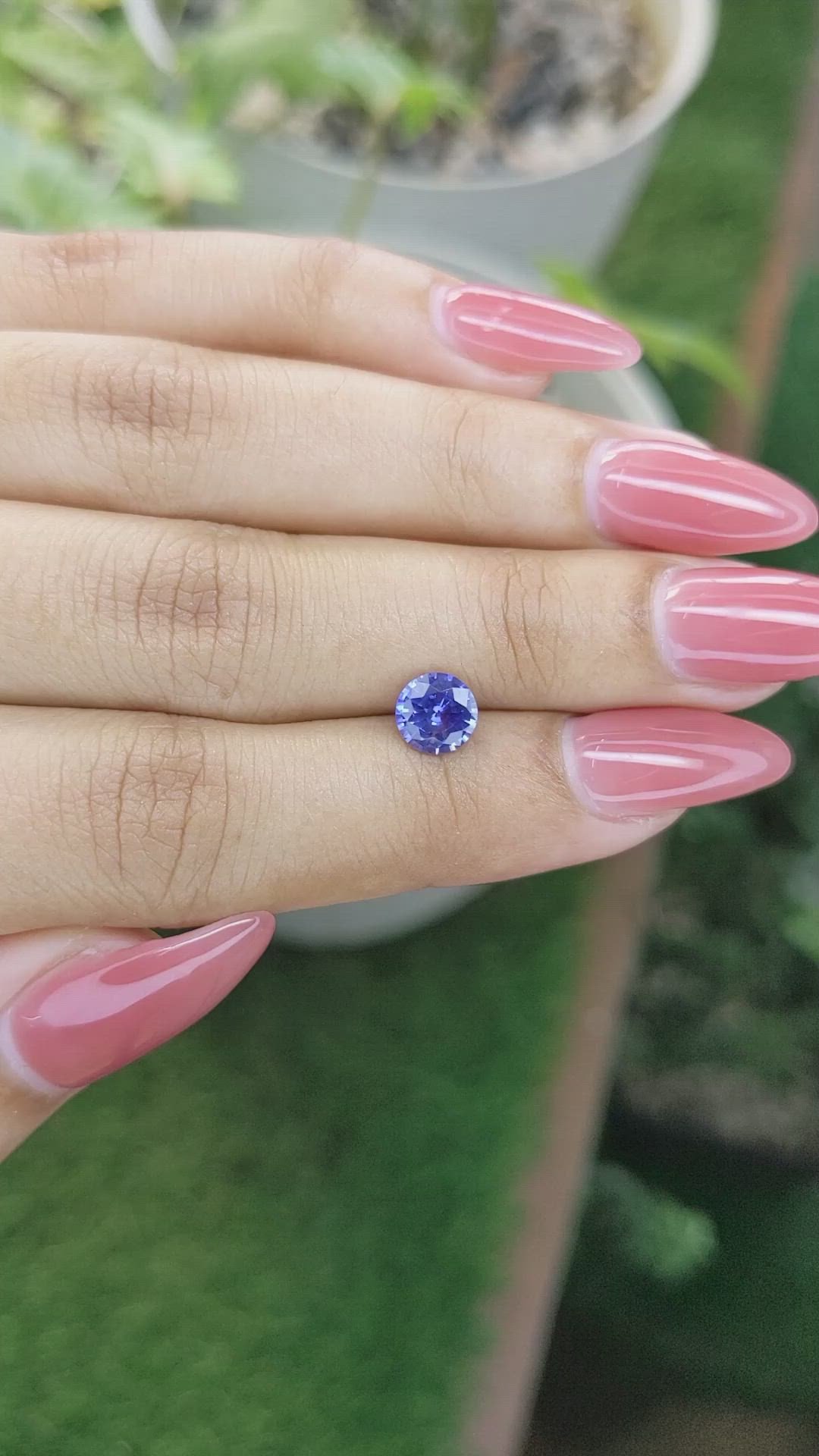 1.13 Ct. Blue Sapphire from Ceylon (Sri Lanka) Size Video