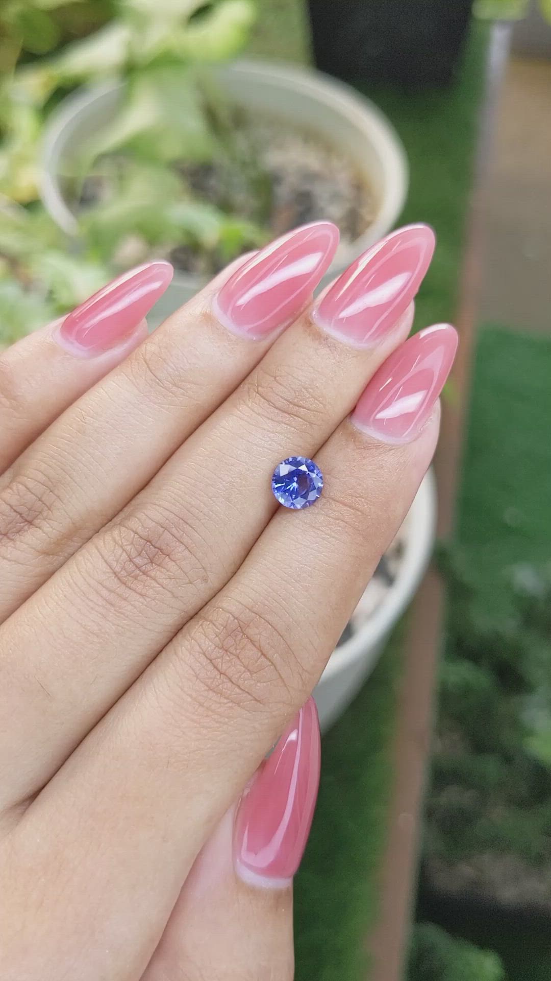 1.13 Ct. Blue Sapphire from Ceylon (Sri Lanka) Size Video