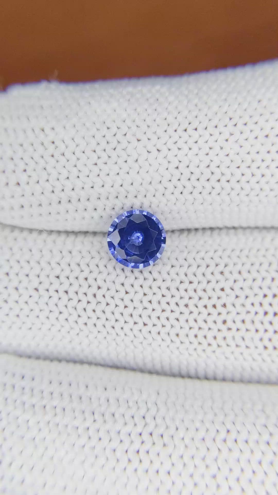 1.13 Ct. Blue Sapphire from Ceylon (Sri Lanka) Size Video