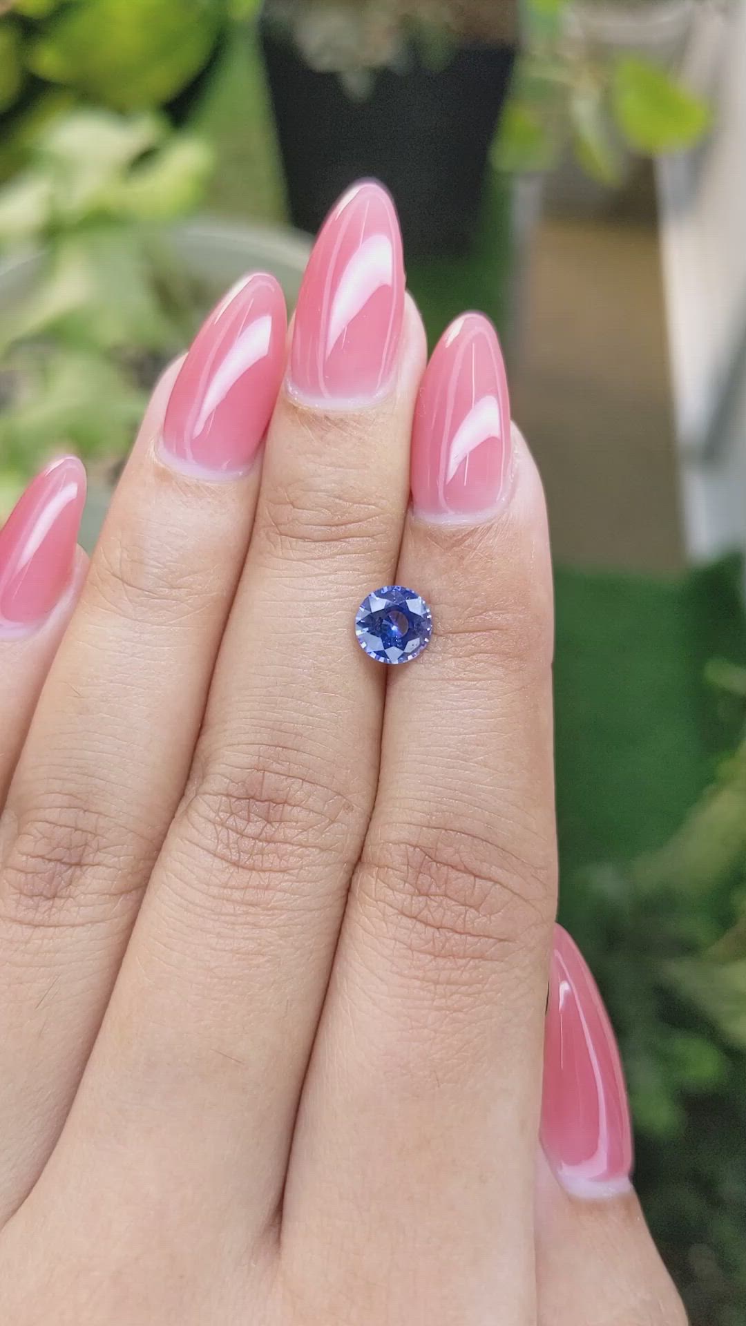 1.25 Ct. Blue Sapphire from Ceylon (Sri Lanka) Size Video