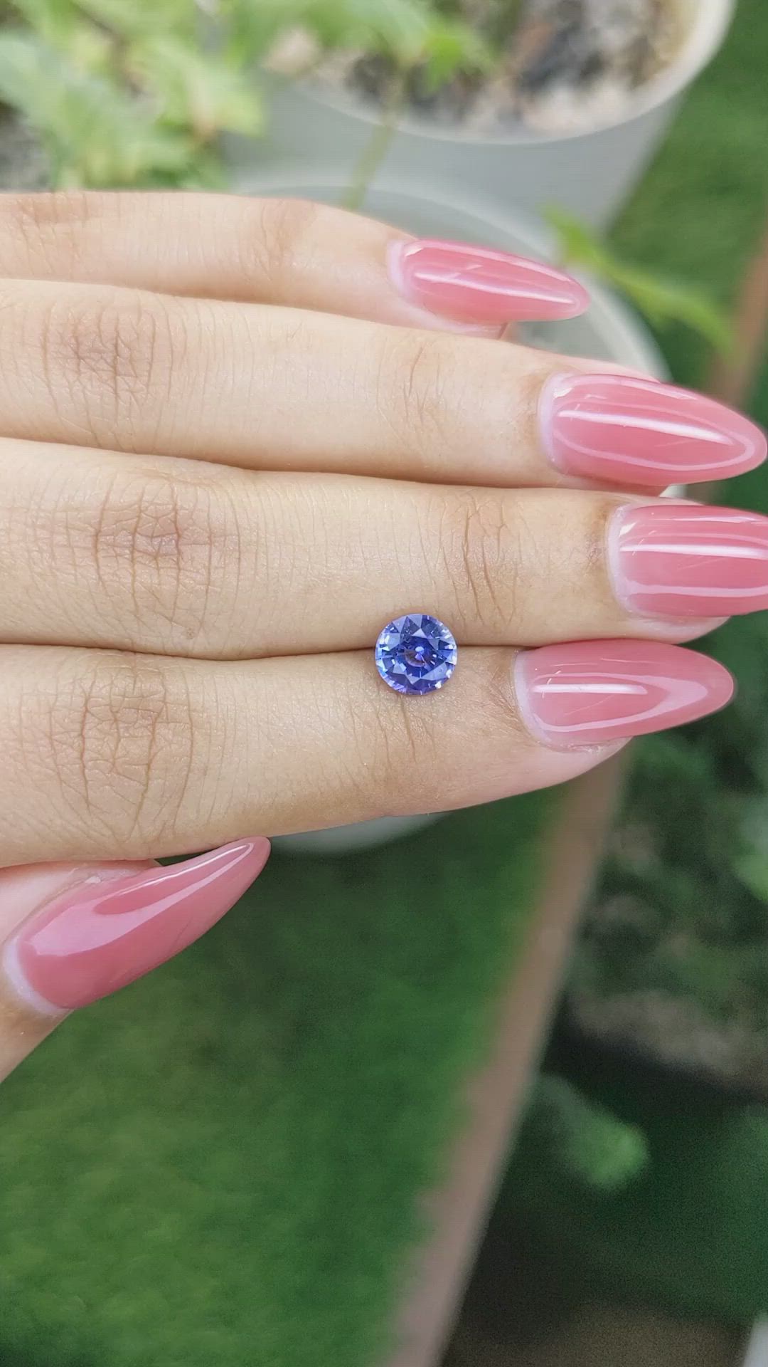 1.25 Ct. Blue Sapphire from Ceylon (Sri Lanka) Size Video