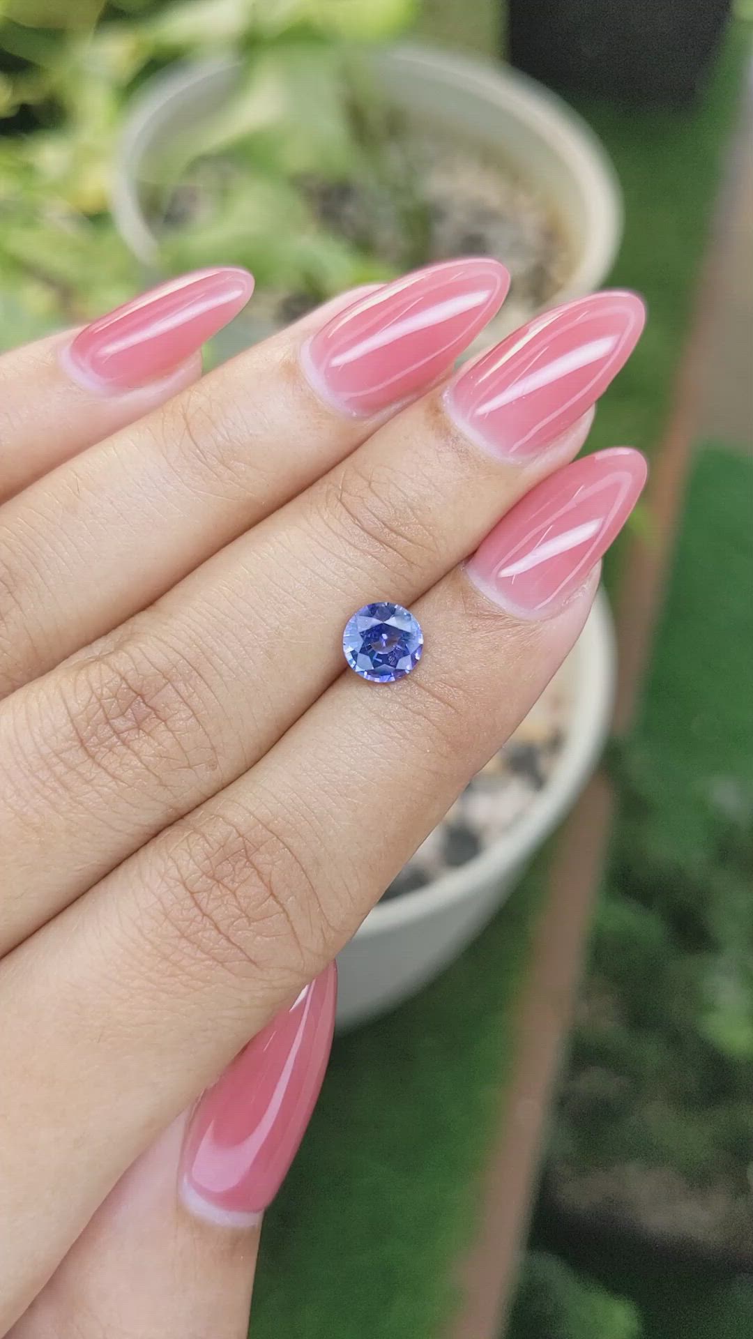 1.25 Ct. Blue Sapphire from Ceylon (Sri Lanka) Size Video