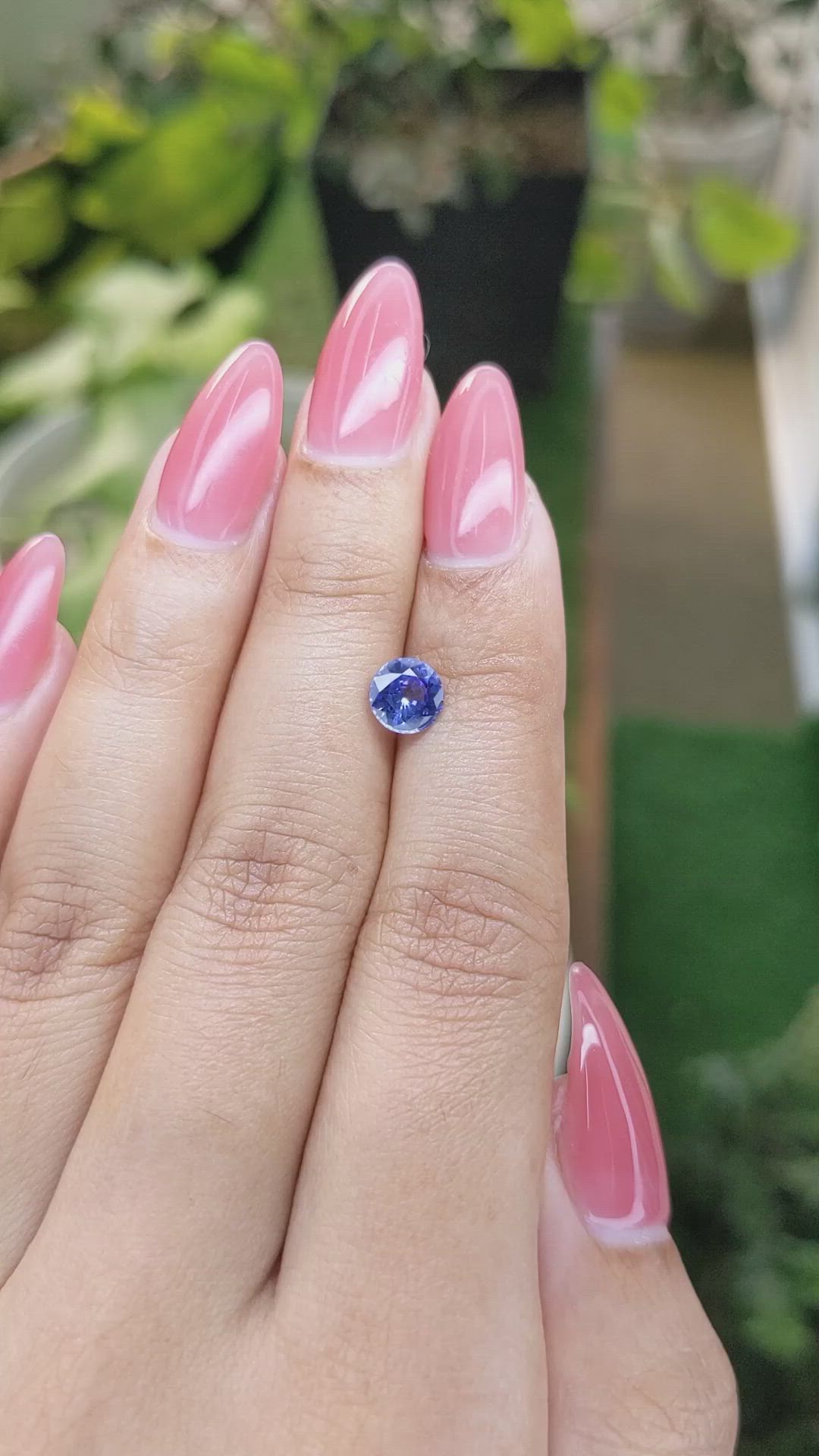 1.08 Ct. Blue Sapphire from Ceylon (Sri Lanka) Size Video