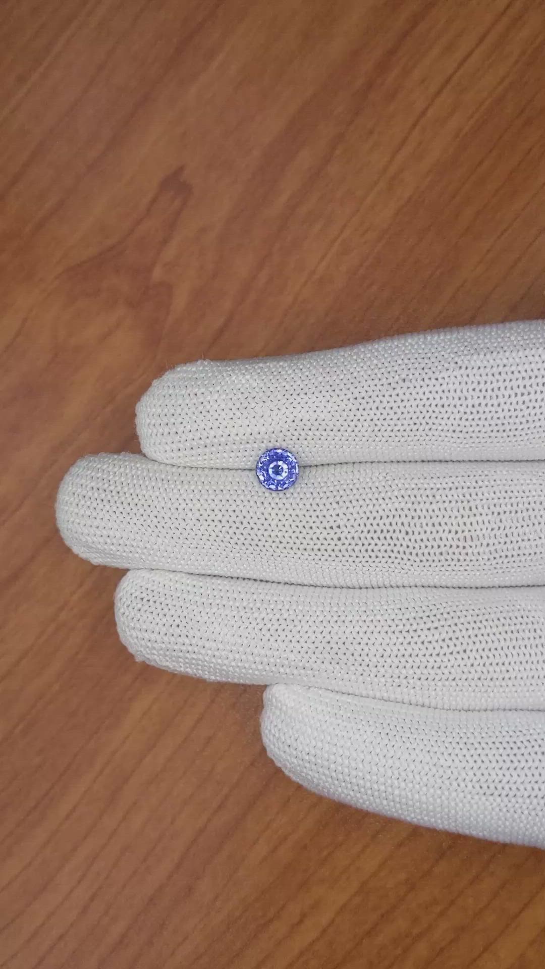 1.08 Ct. Blue Sapphire from Ceylon (Sri Lanka) Size Video