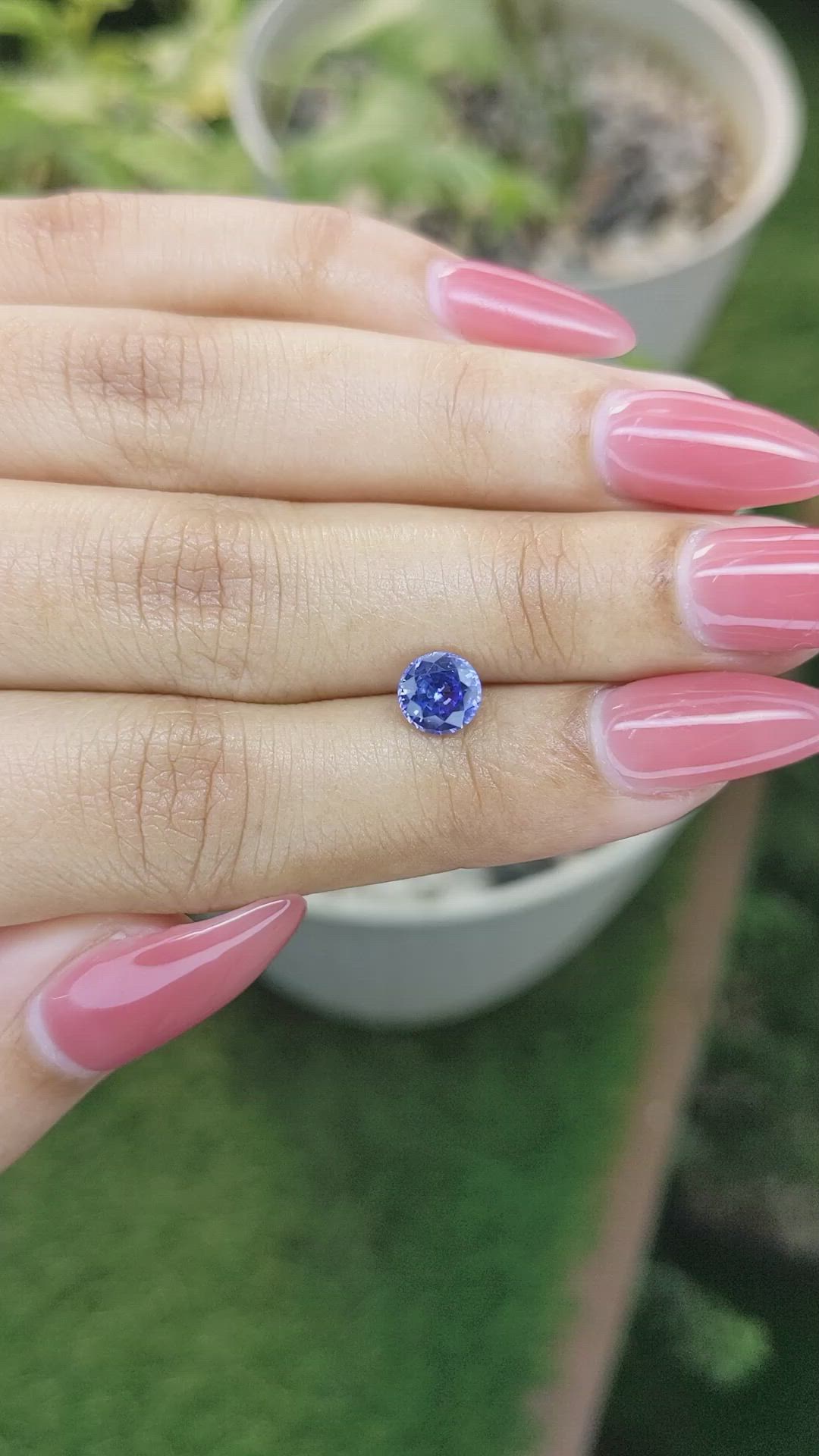 1.08 Ct. Blue Sapphire from Ceylon (Sri Lanka) Size Video