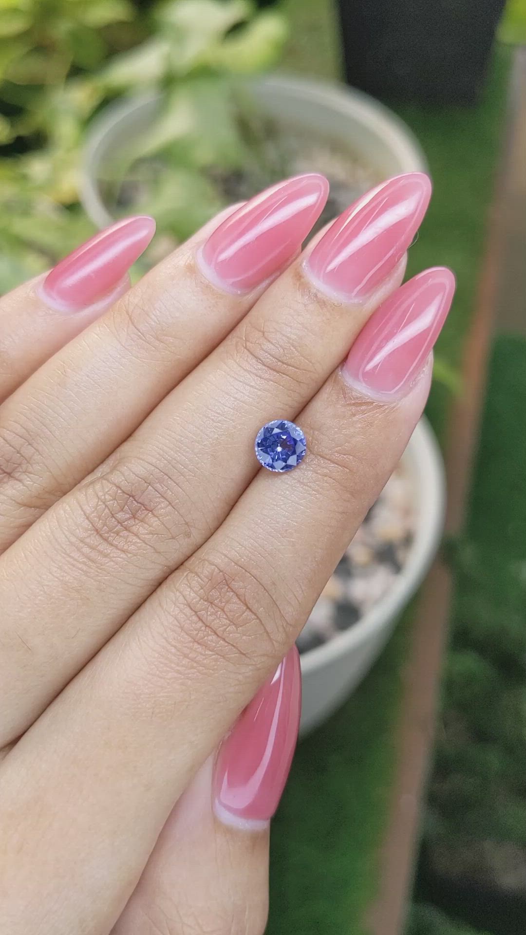 1.08 Ct. Blue Sapphire from Ceylon (Sri Lanka) Size Video