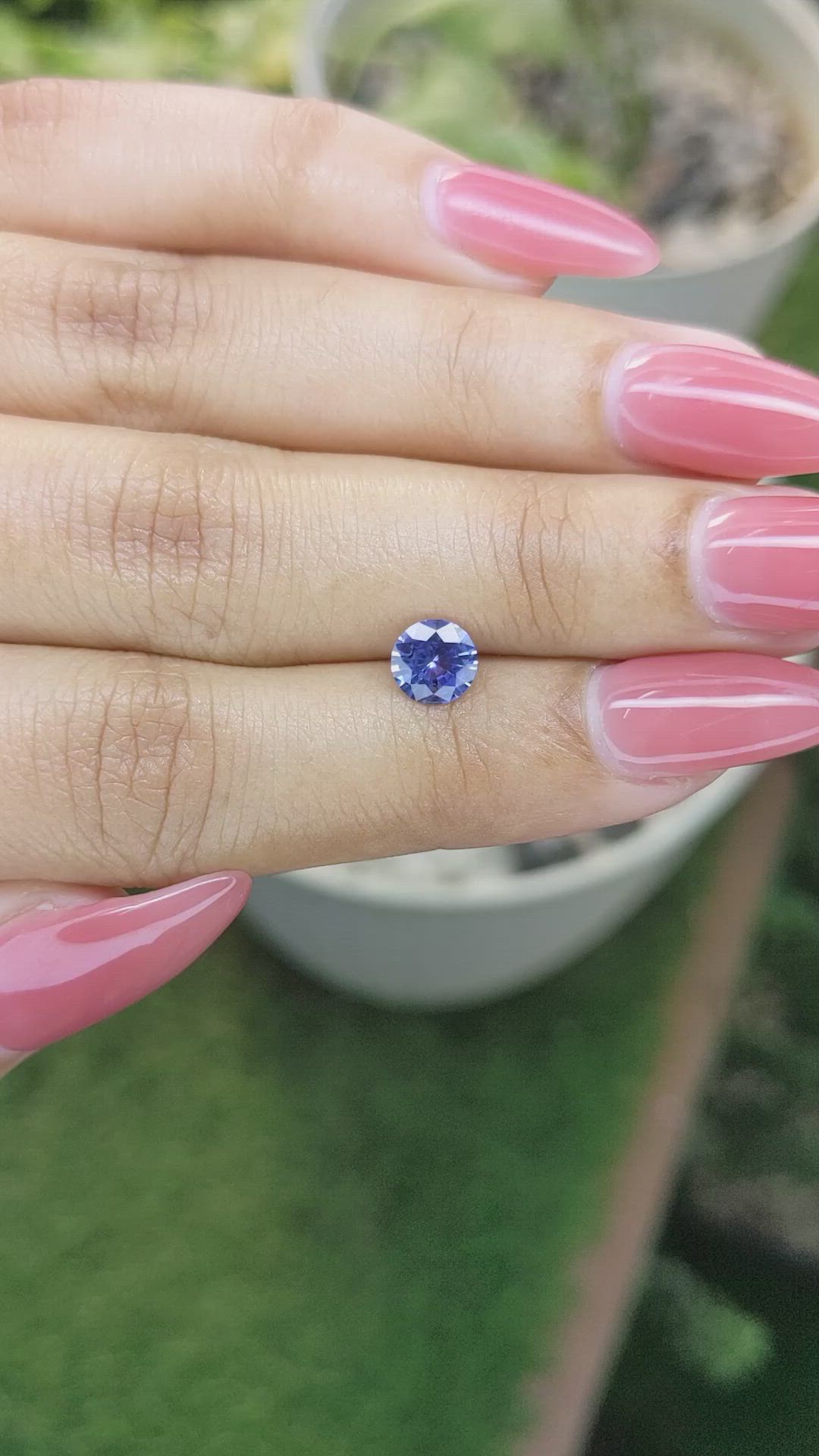 0.82 Ct. Blue Sapphire from Ceylon (Sri Lanka) Size Video