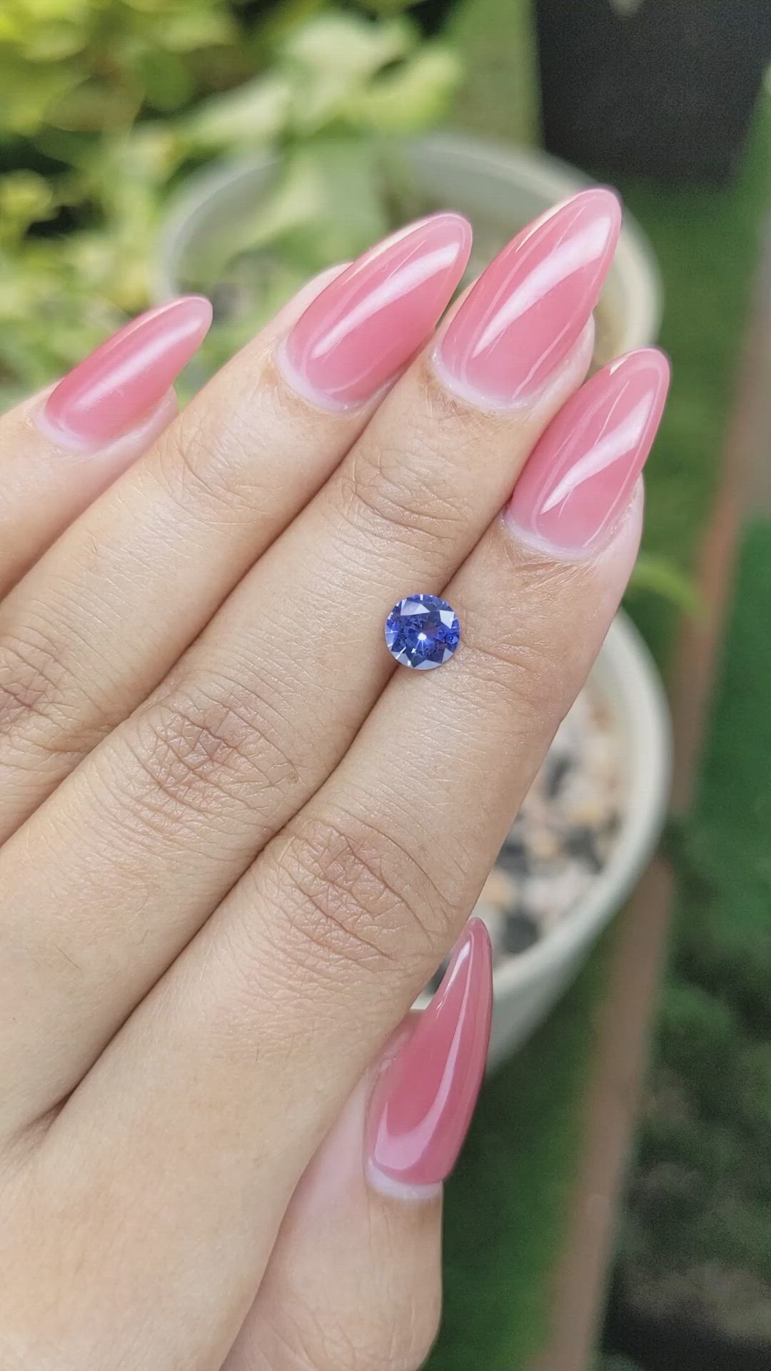 0.82 Ct. Blue Sapphire from Ceylon (Sri Lanka) Size Video