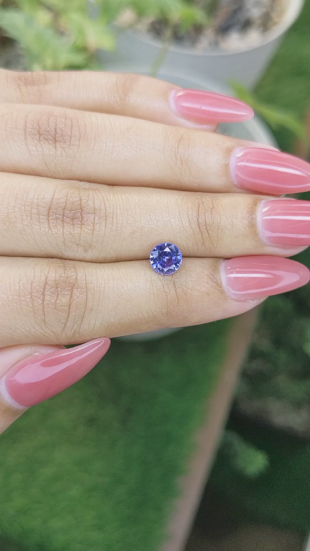 1.17 Ct. Blue Sapphire from Ceylon (Sri Lanka) Size Video
