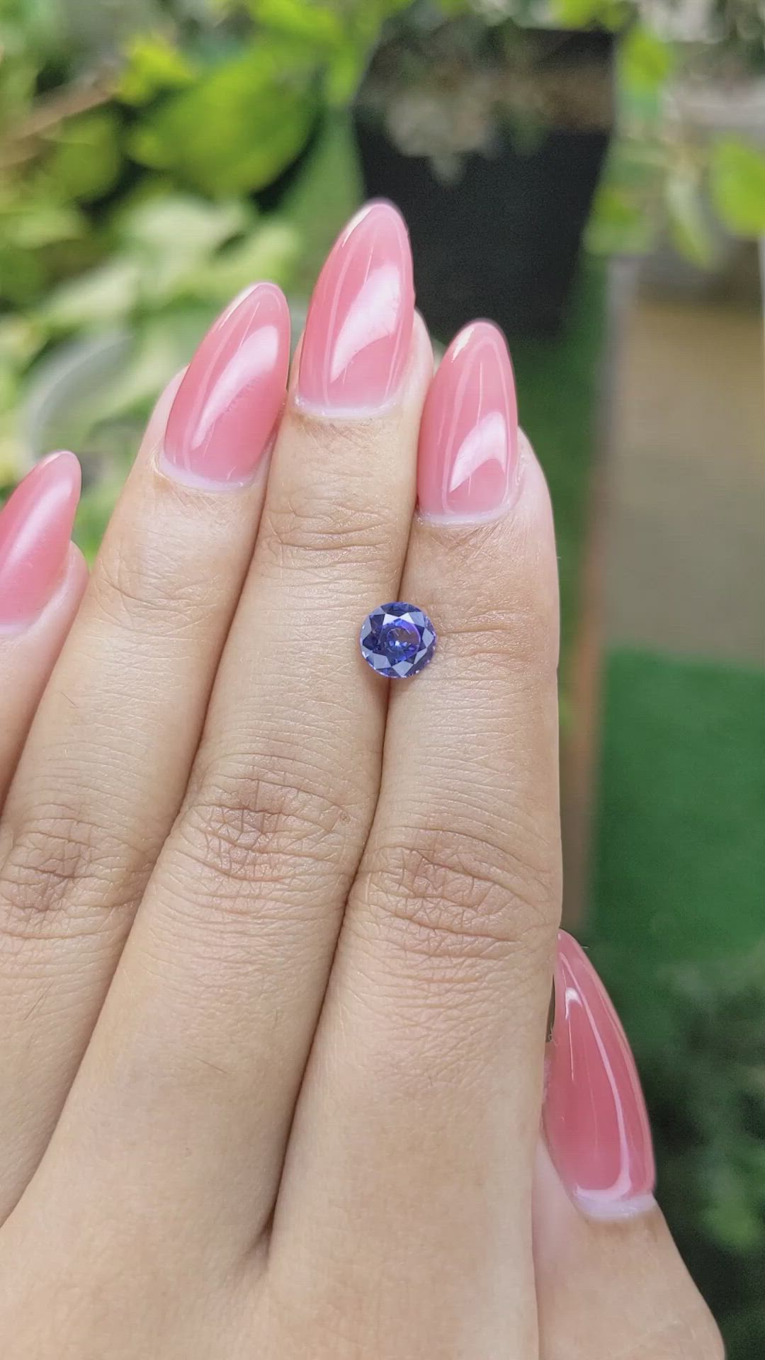 1.17 Ct. Blue Sapphire from Ceylon (Sri Lanka) Size Video