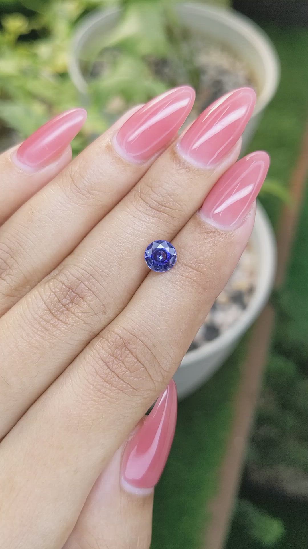 1.17 Ct. Blue Sapphire from Ceylon (Sri Lanka) Size Video