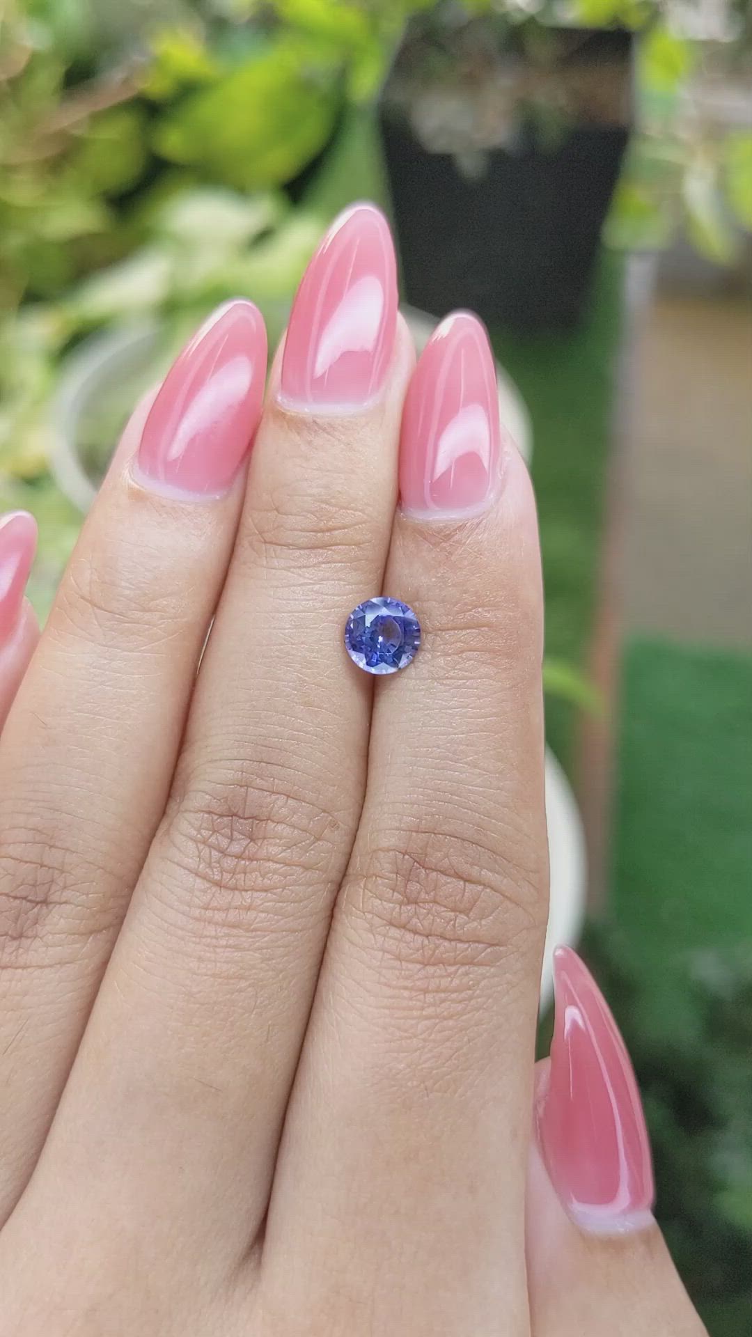 1.14 Ct. Blue Sapphire from Ceylon (Sri Lanka) Size Video