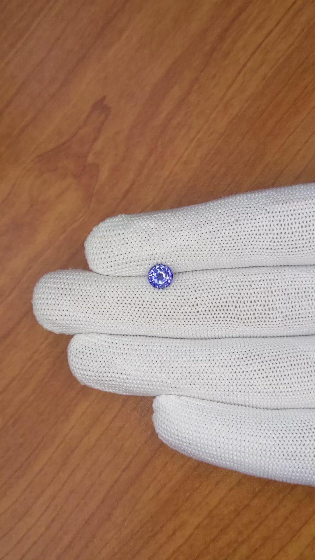 1.14 Ct. Blue Sapphire from Ceylon (Sri Lanka) Size Video