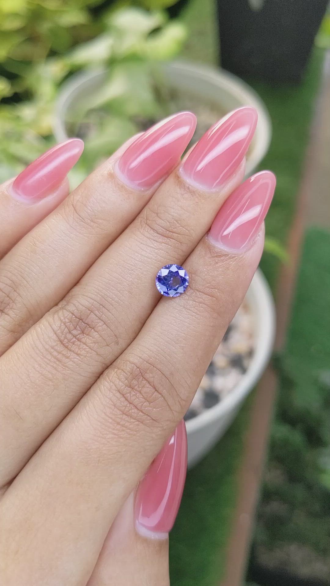 1.14 Ct. Blue Sapphire from Ceylon (Sri Lanka) Size Video