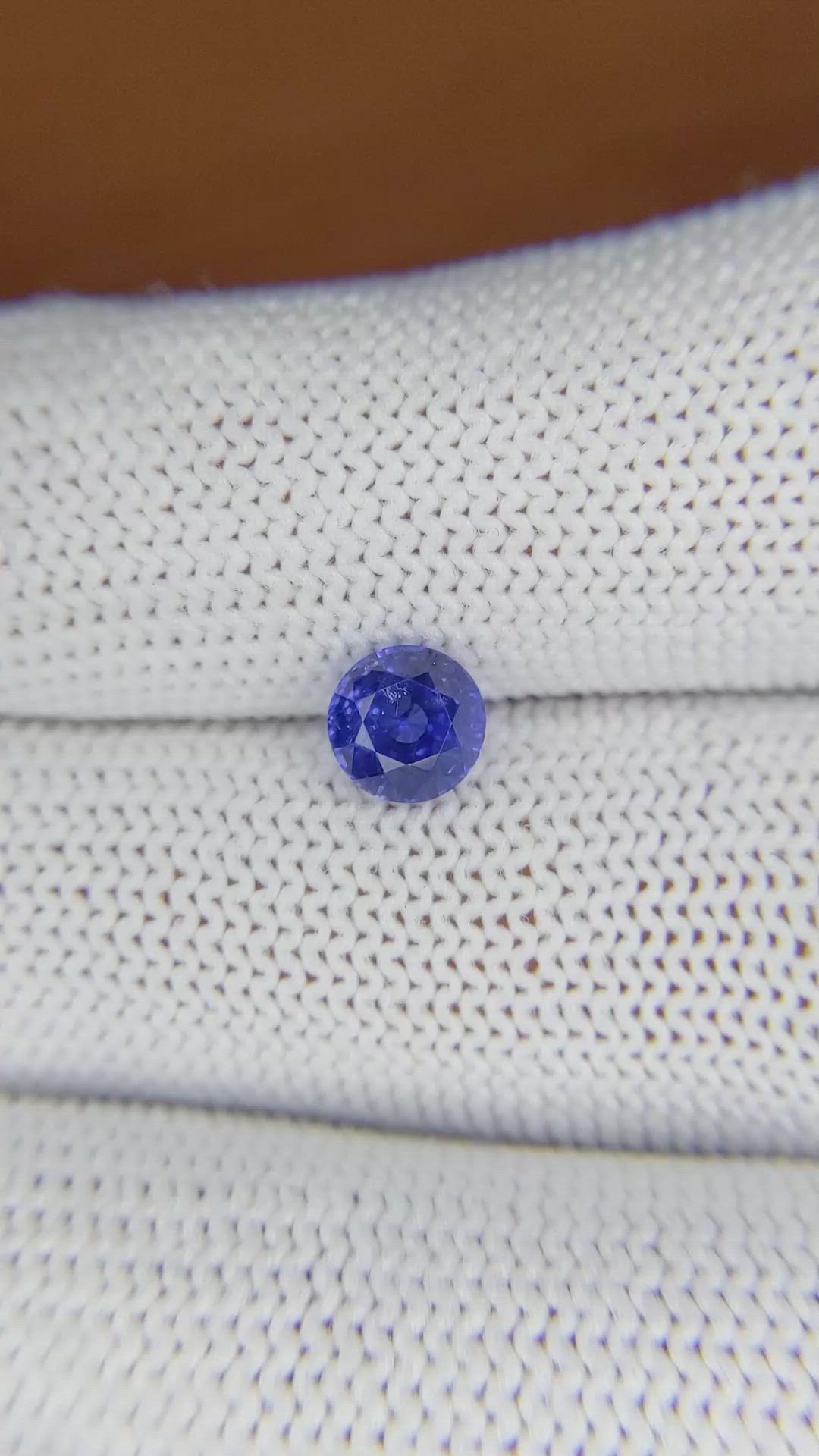 1.28 Ct. Blue Sapphire from Ceylon (Sri Lanka) Size Video