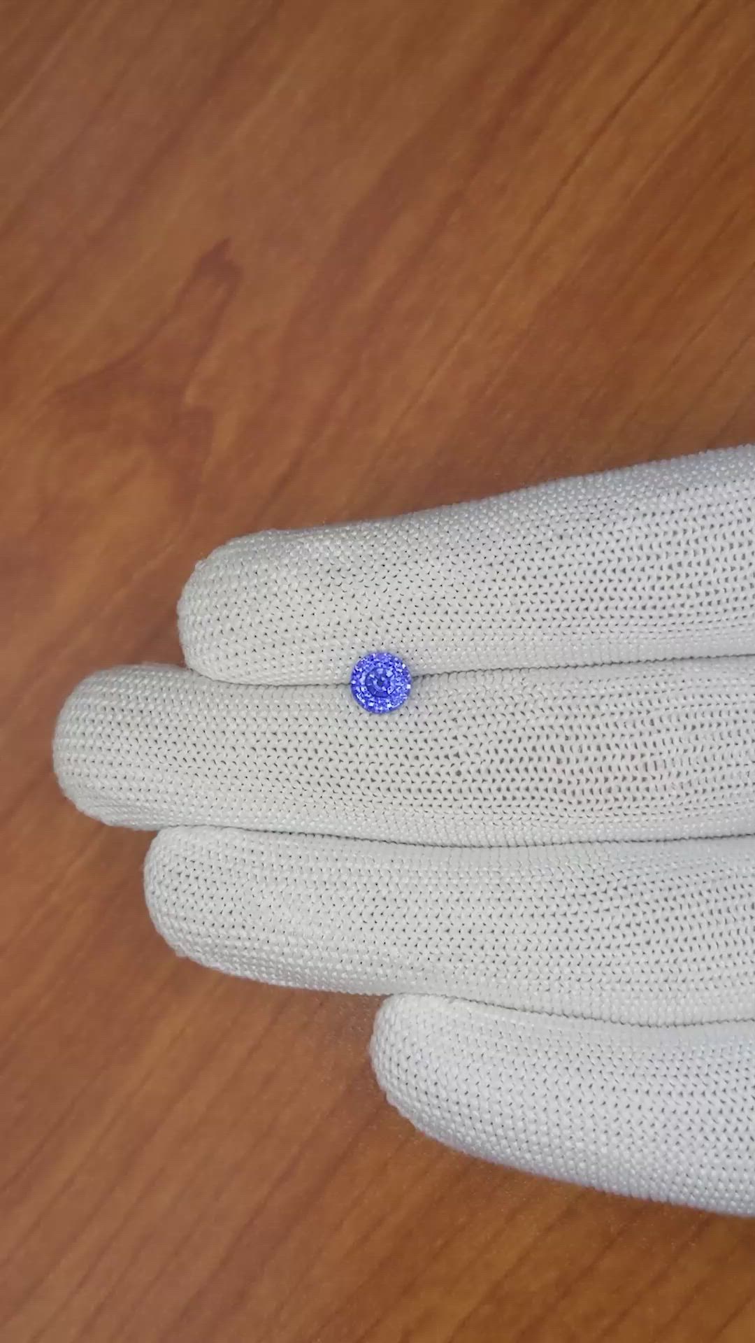 1.28 Ct. Blue Sapphire from Ceylon (Sri Lanka) Size Video